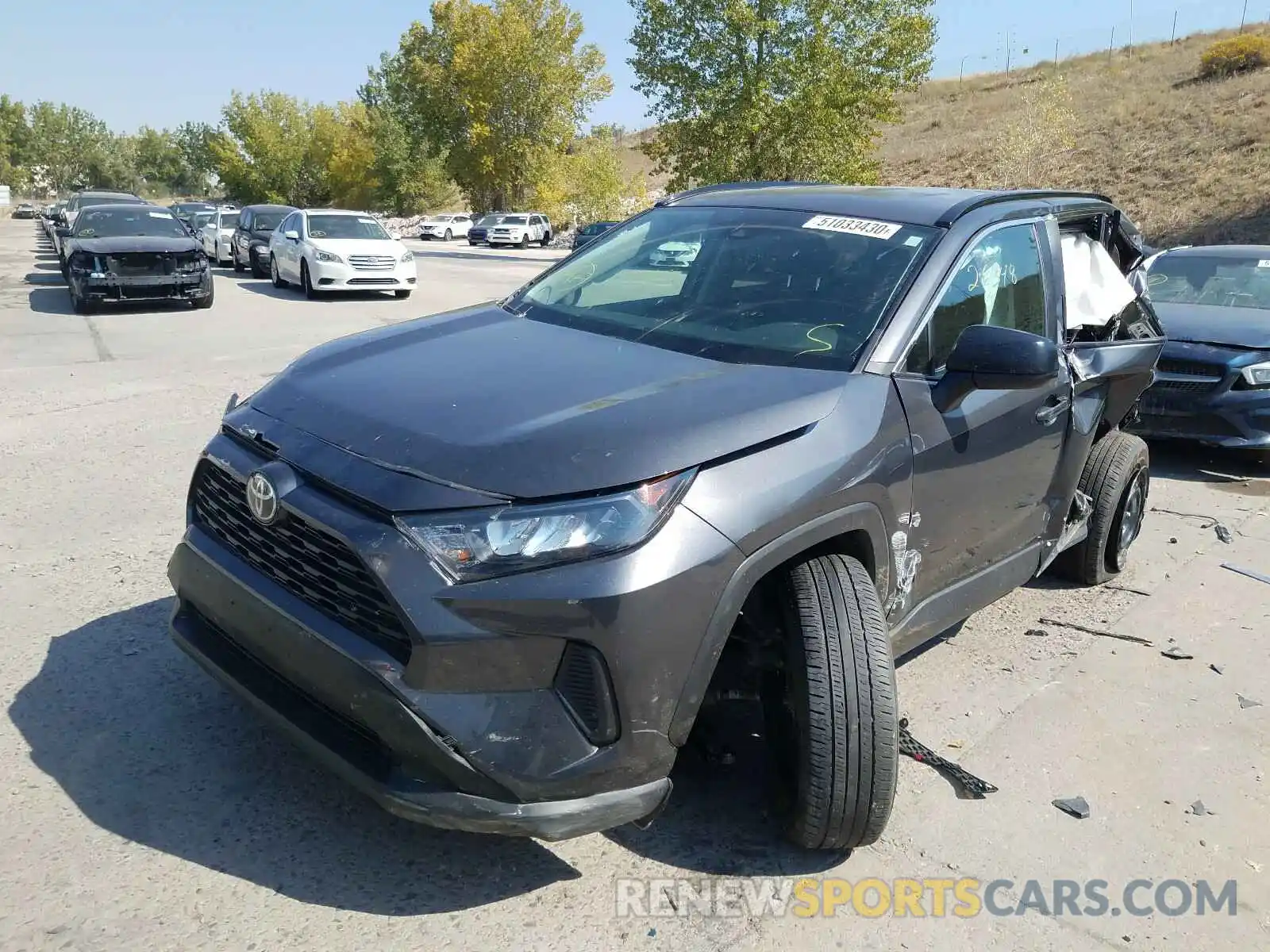 2 Photograph of a damaged car 2T3F1RFV5KW060546 TOYOTA RAV4 2019