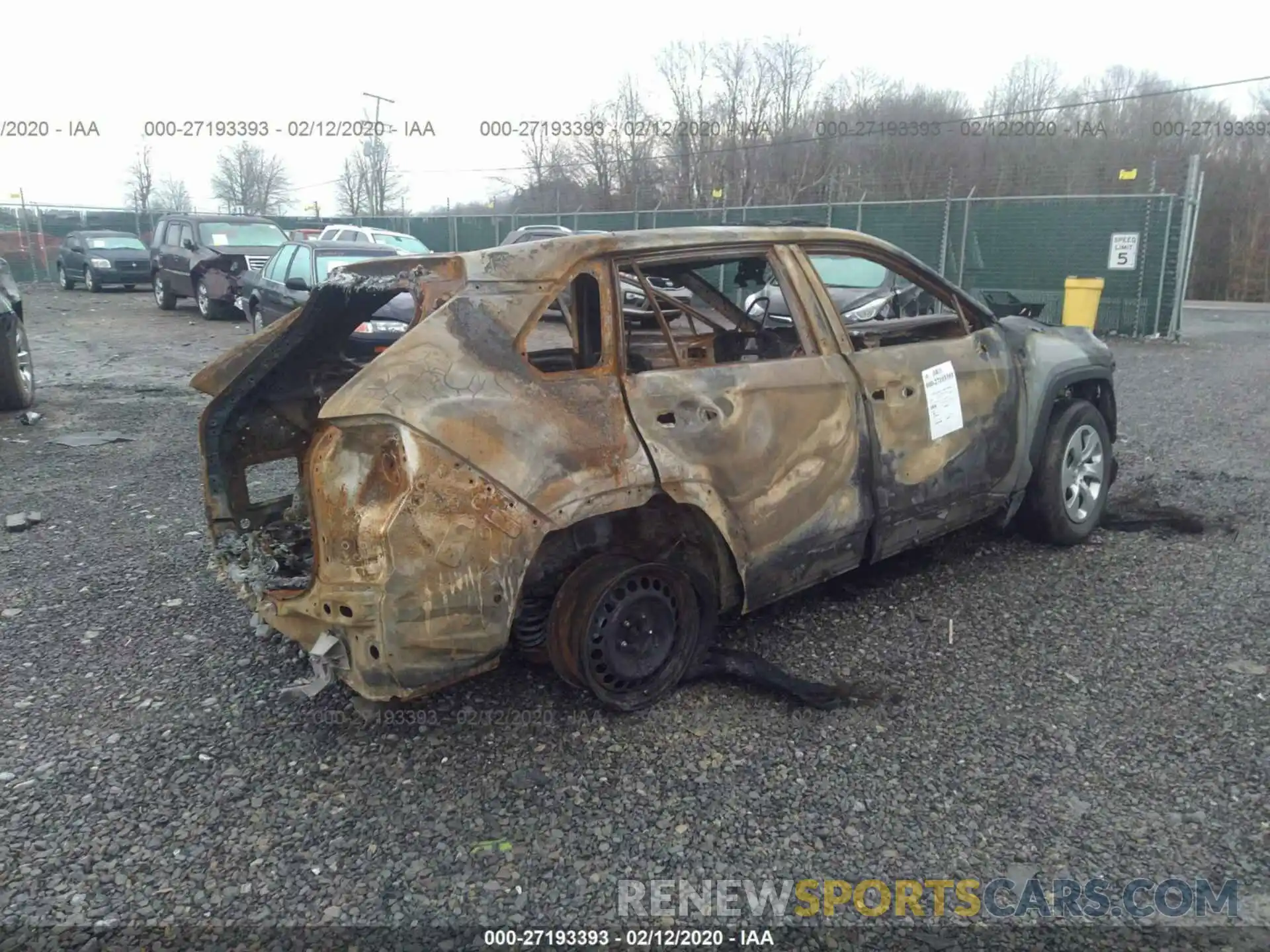 4 Photograph of a damaged car 2T3F1RFV6KC001622 TOYOTA RAV4 2019