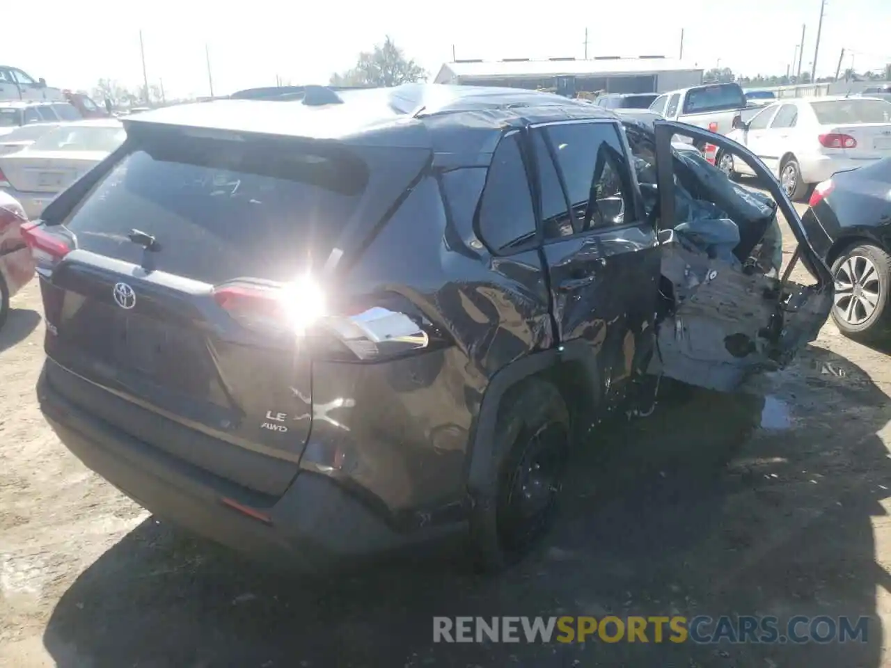 4 Photograph of a damaged car 2T3F1RFV6KC010191 TOYOTA RAV4 2019