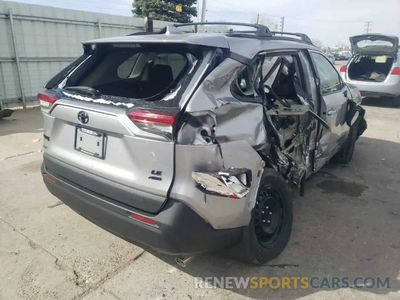 4 Photograph of a damaged car 2T3F1RFV6KC012457 TOYOTA RAV4 2019