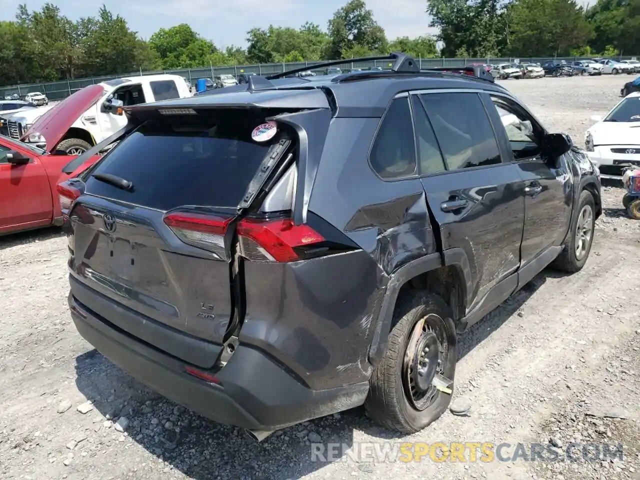 4 Photograph of a damaged car 2T3F1RFV6KC027931 TOYOTA RAV4 2019