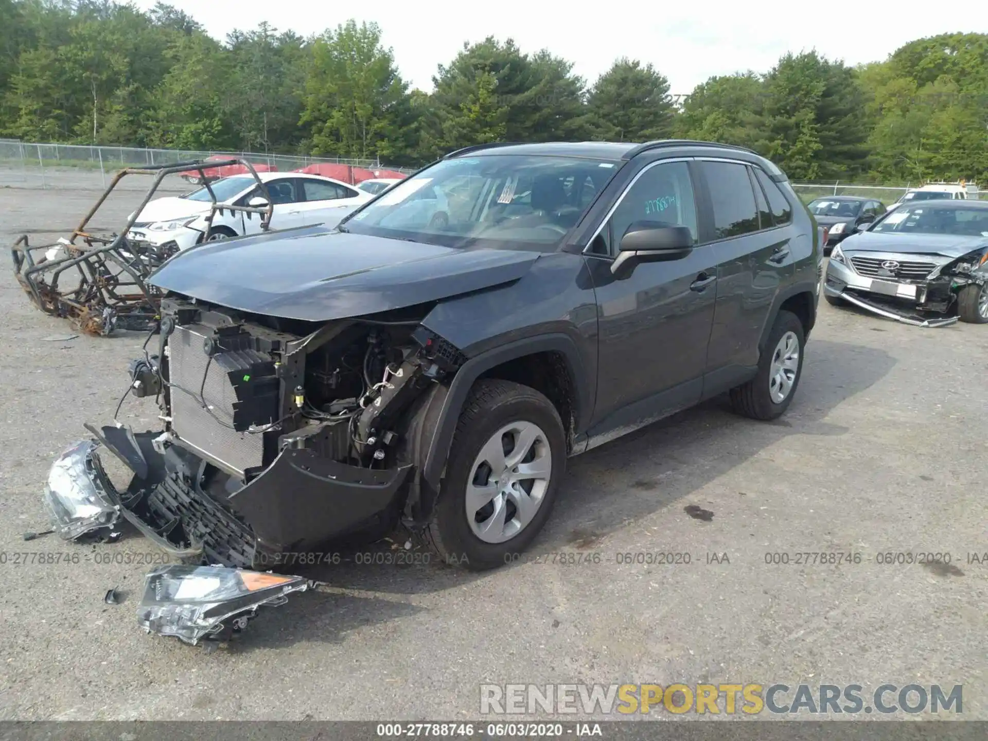 2 Photograph of a damaged car 2T3F1RFV6KC037813 TOYOTA RAV4 2019