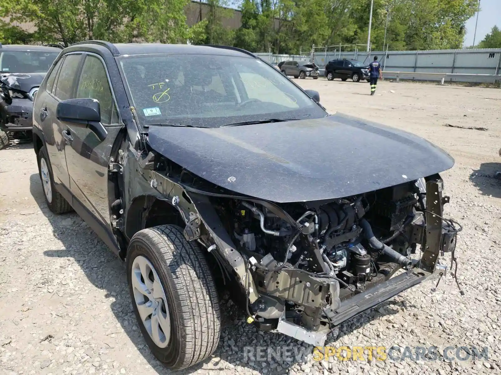 1 Photograph of a damaged car 2T3F1RFV6KC047466 TOYOTA RAV4 2019