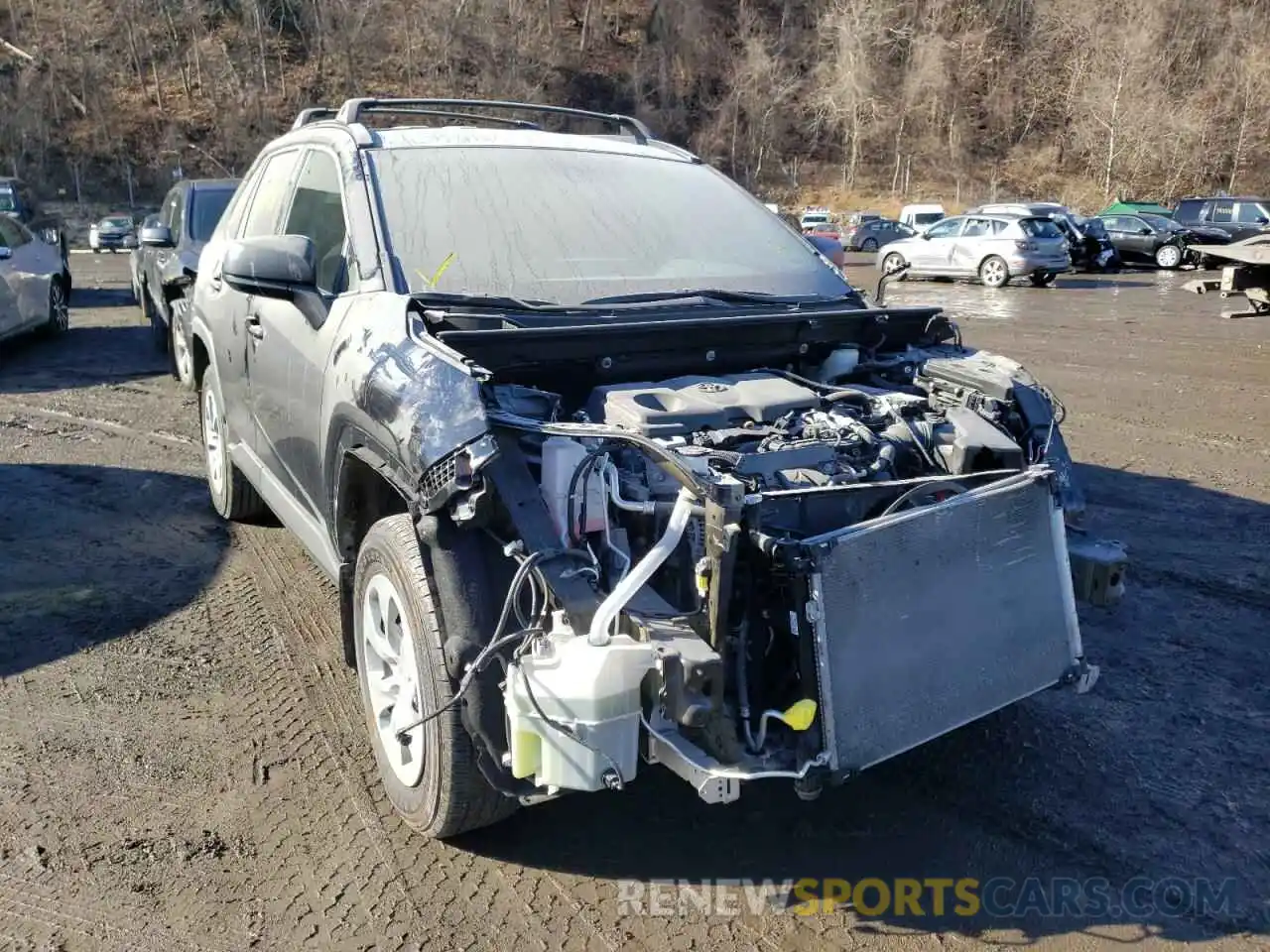 1 Photograph of a damaged car 2T3F1RFV6KC060458 TOYOTA RAV4 2019