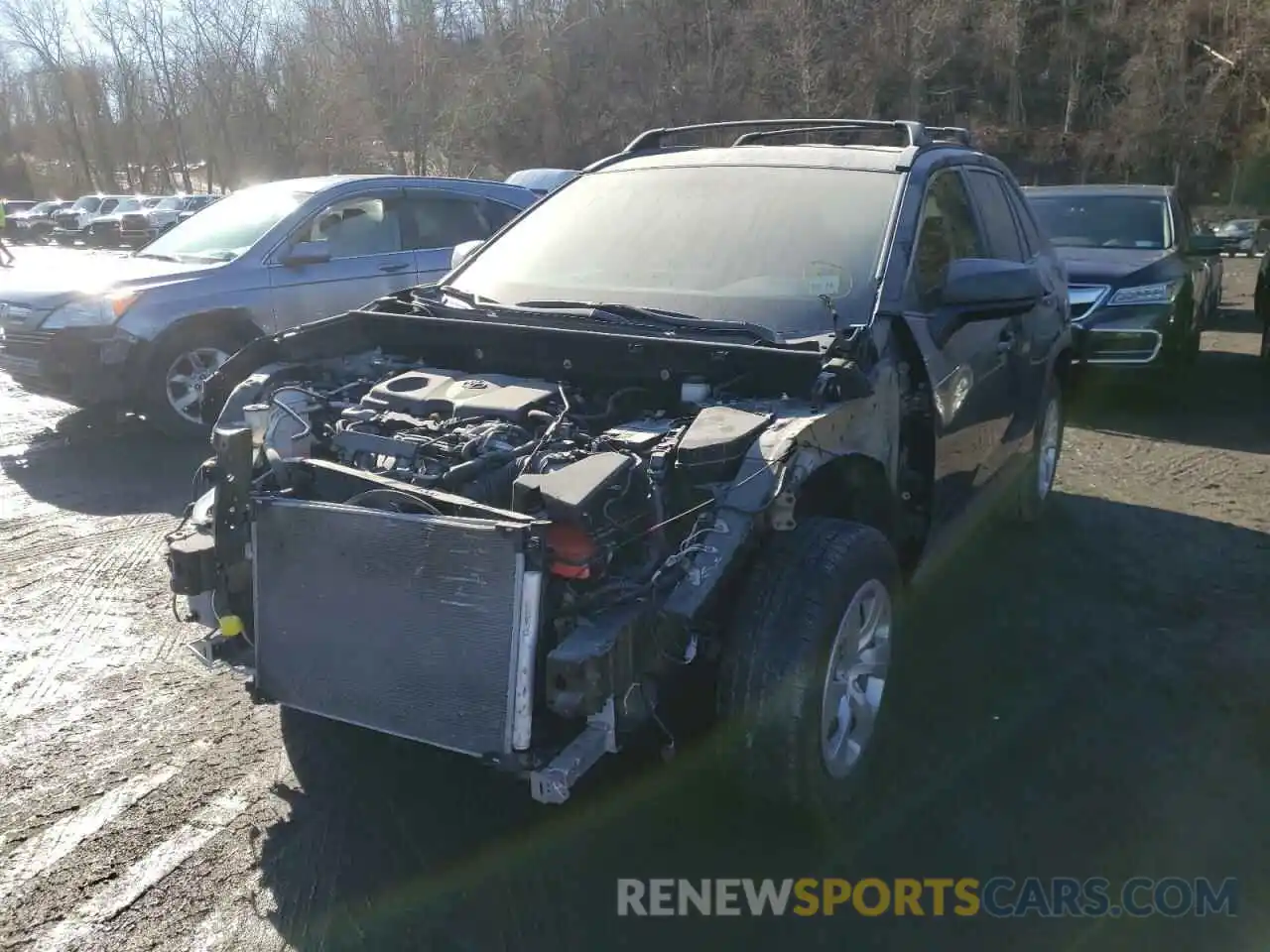 2 Photograph of a damaged car 2T3F1RFV6KC060458 TOYOTA RAV4 2019