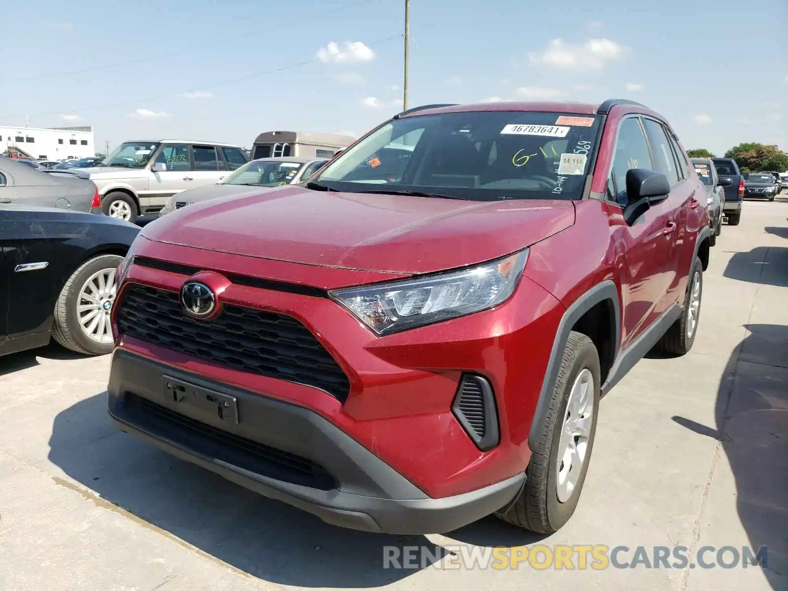 2 Photograph of a damaged car 2T3F1RFV6KW019505 TOYOTA RAV4 2019