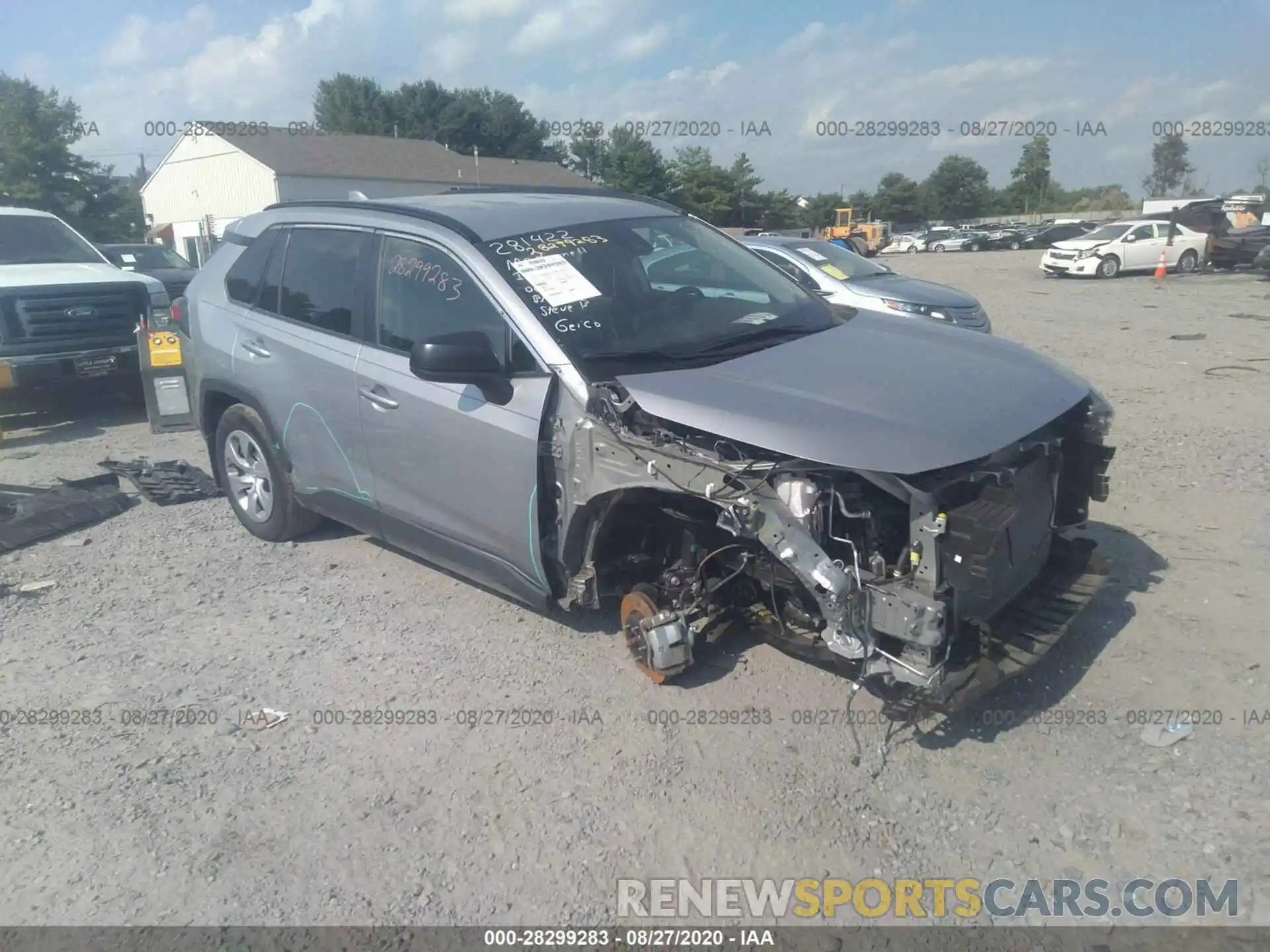 1 Photograph of a damaged car 2T3F1RFV6KW027636 TOYOTA RAV4 2019