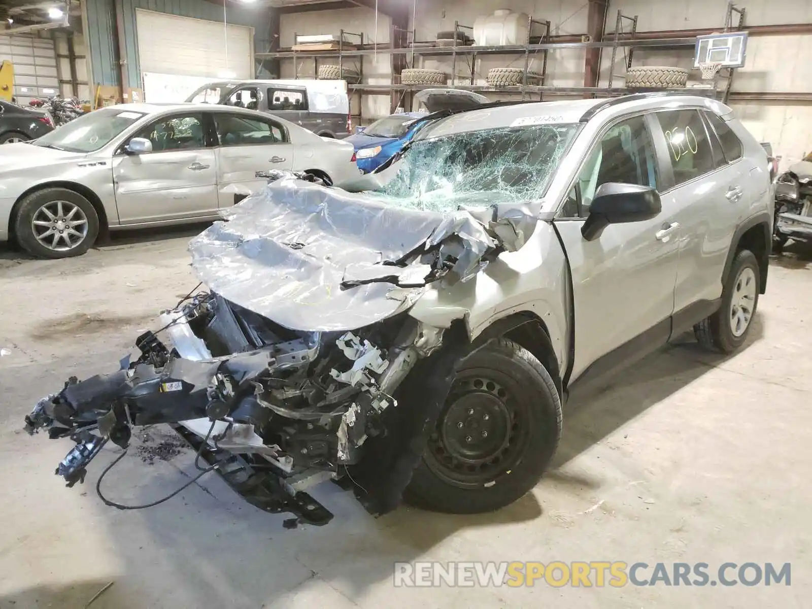 2 Photograph of a damaged car 2T3F1RFV6KW050740 TOYOTA RAV4 2019