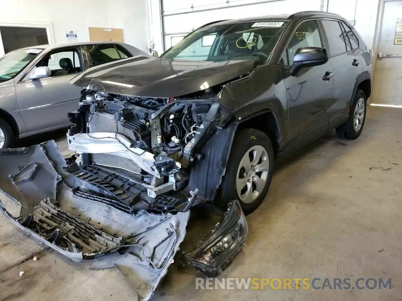 2 Photograph of a damaged car 2T3F1RFV6KW064783 TOYOTA RAV4 2019