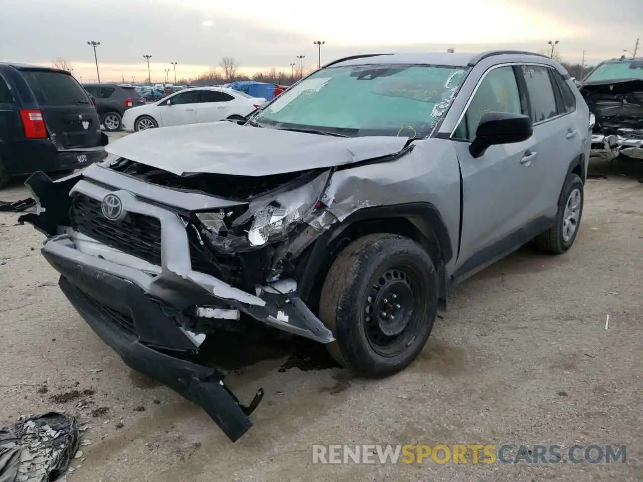 2 Photograph of a damaged car 2T3F1RFV6KW083222 TOYOTA RAV4 2019