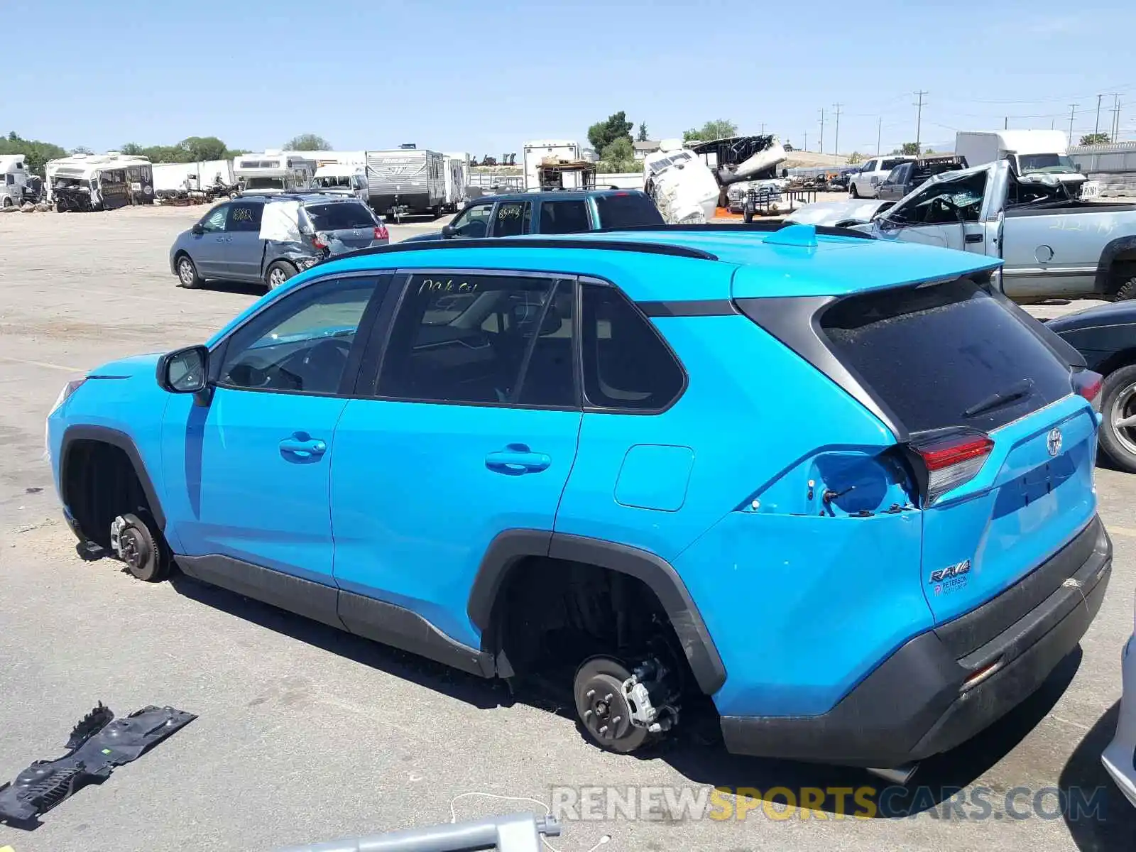 3 Photograph of a damaged car 2T3F1RFV7KC015786 TOYOTA RAV4 2019