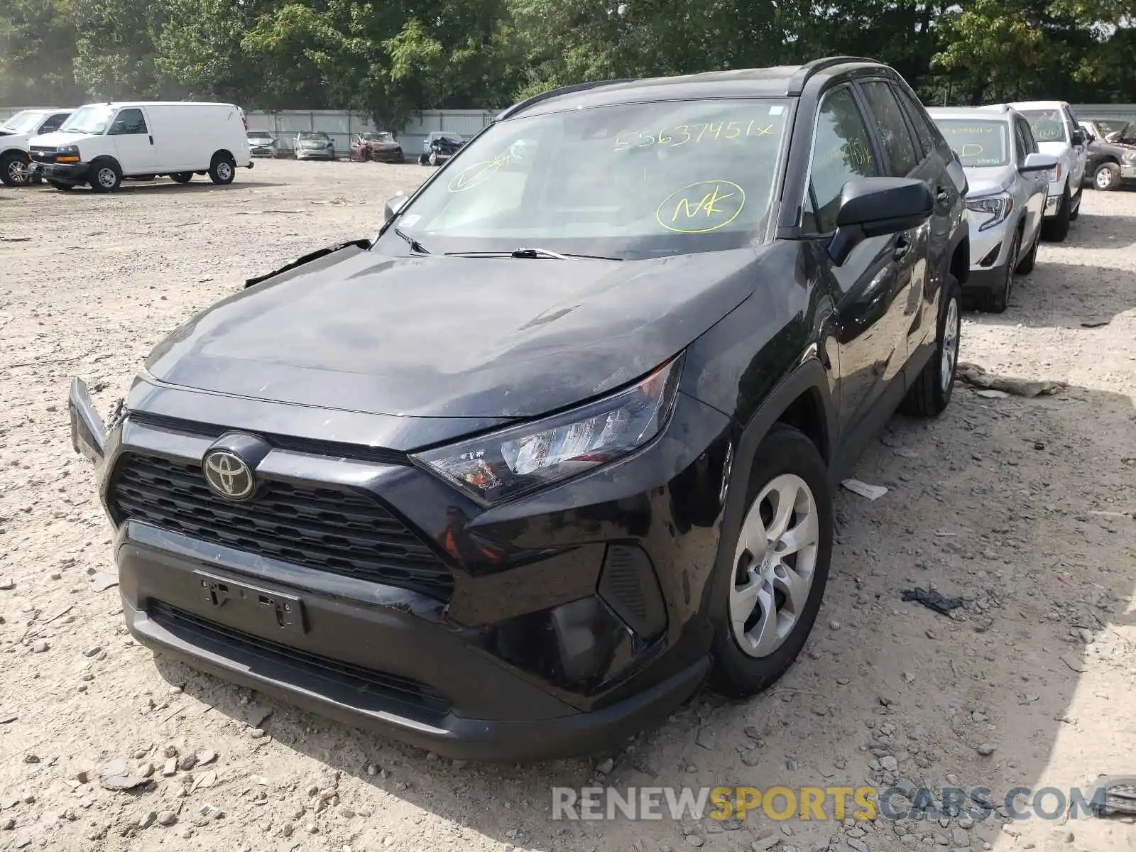 2 Фотография поврежденного автомобиля 2T3F1RFV7KC016405 TOYOTA RAV4 2019