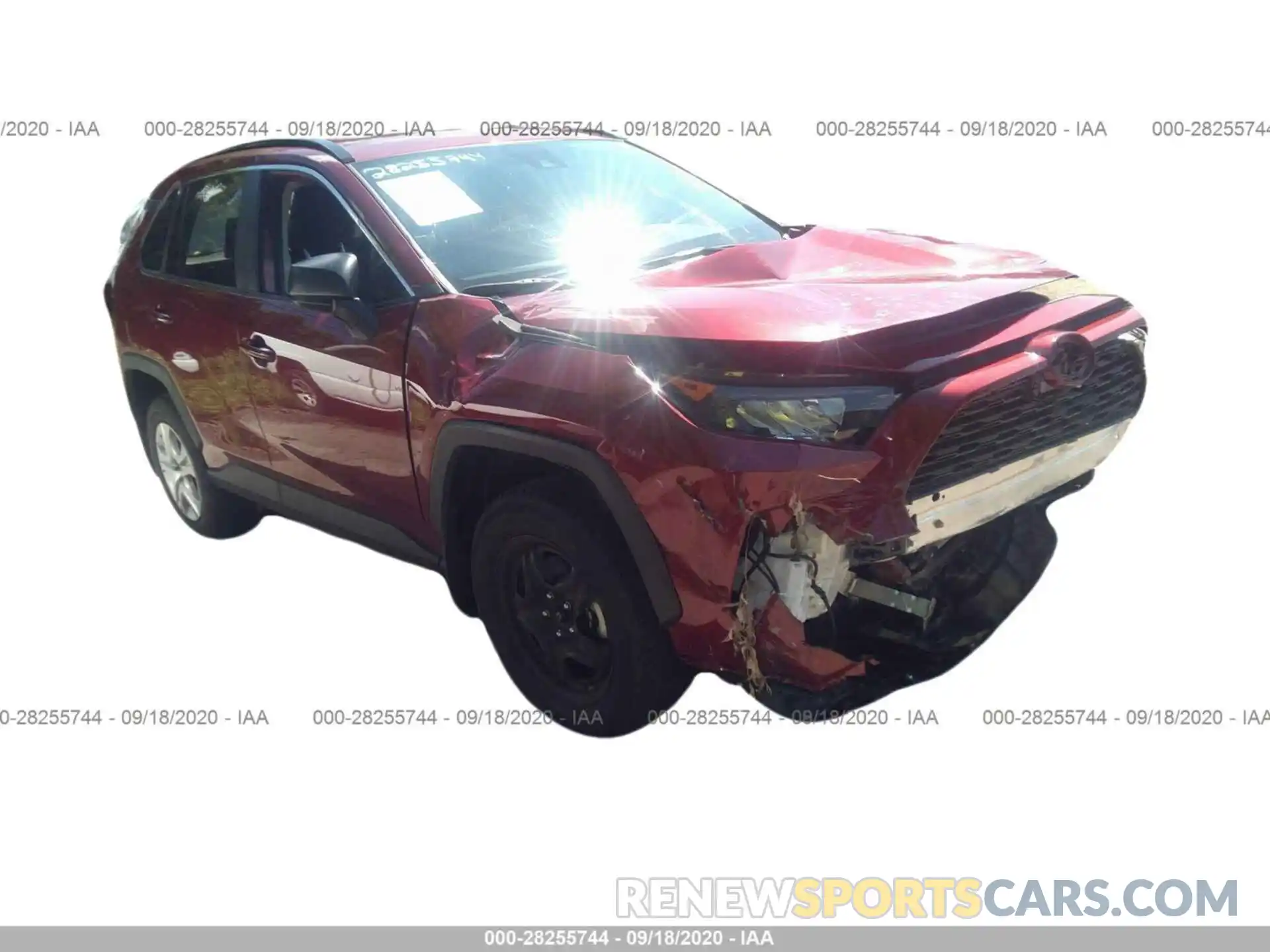 1 Photograph of a damaged car 2T3F1RFV7KC028473 TOYOTA RAV4 2019