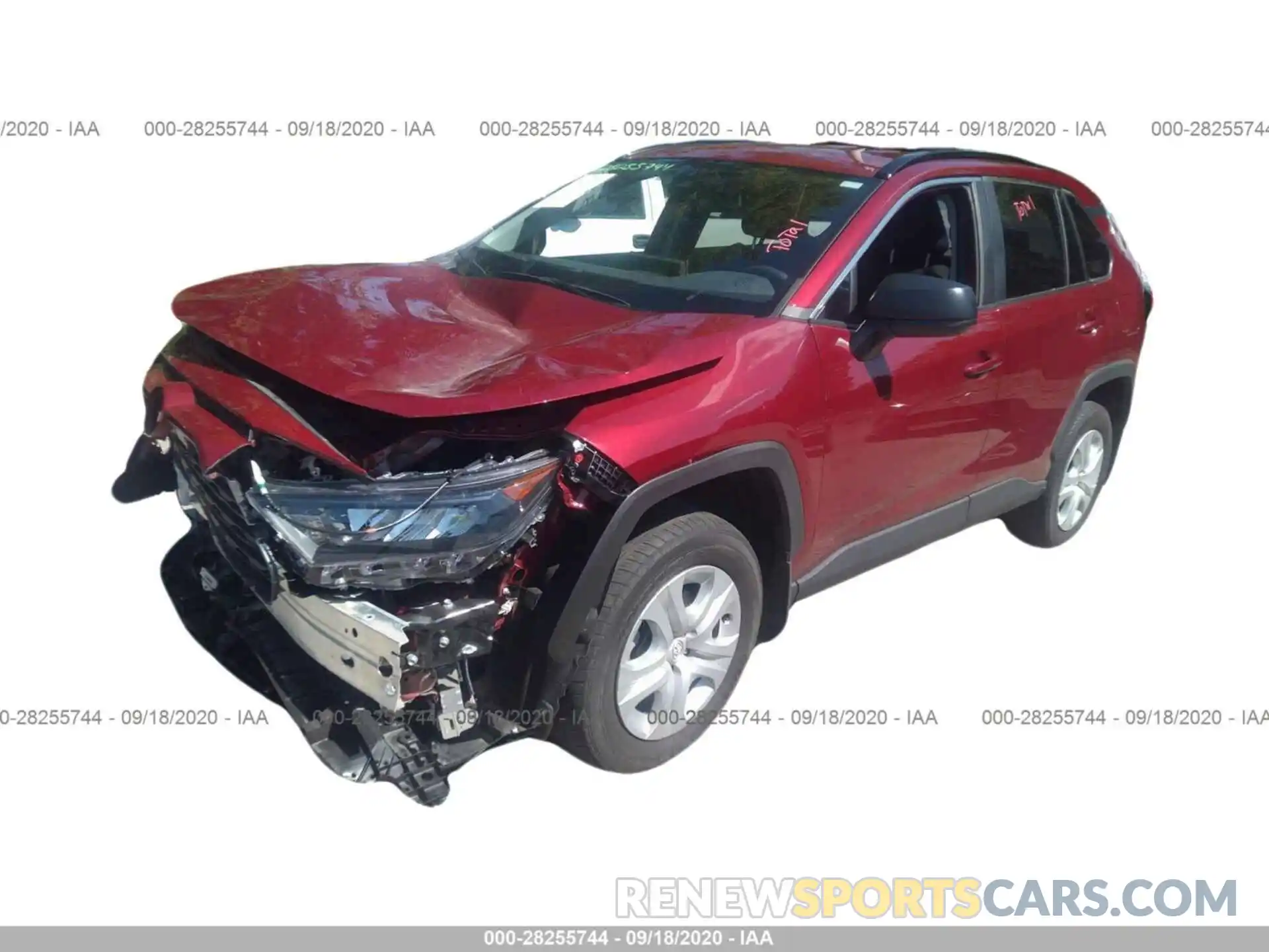 2 Photograph of a damaged car 2T3F1RFV7KC028473 TOYOTA RAV4 2019