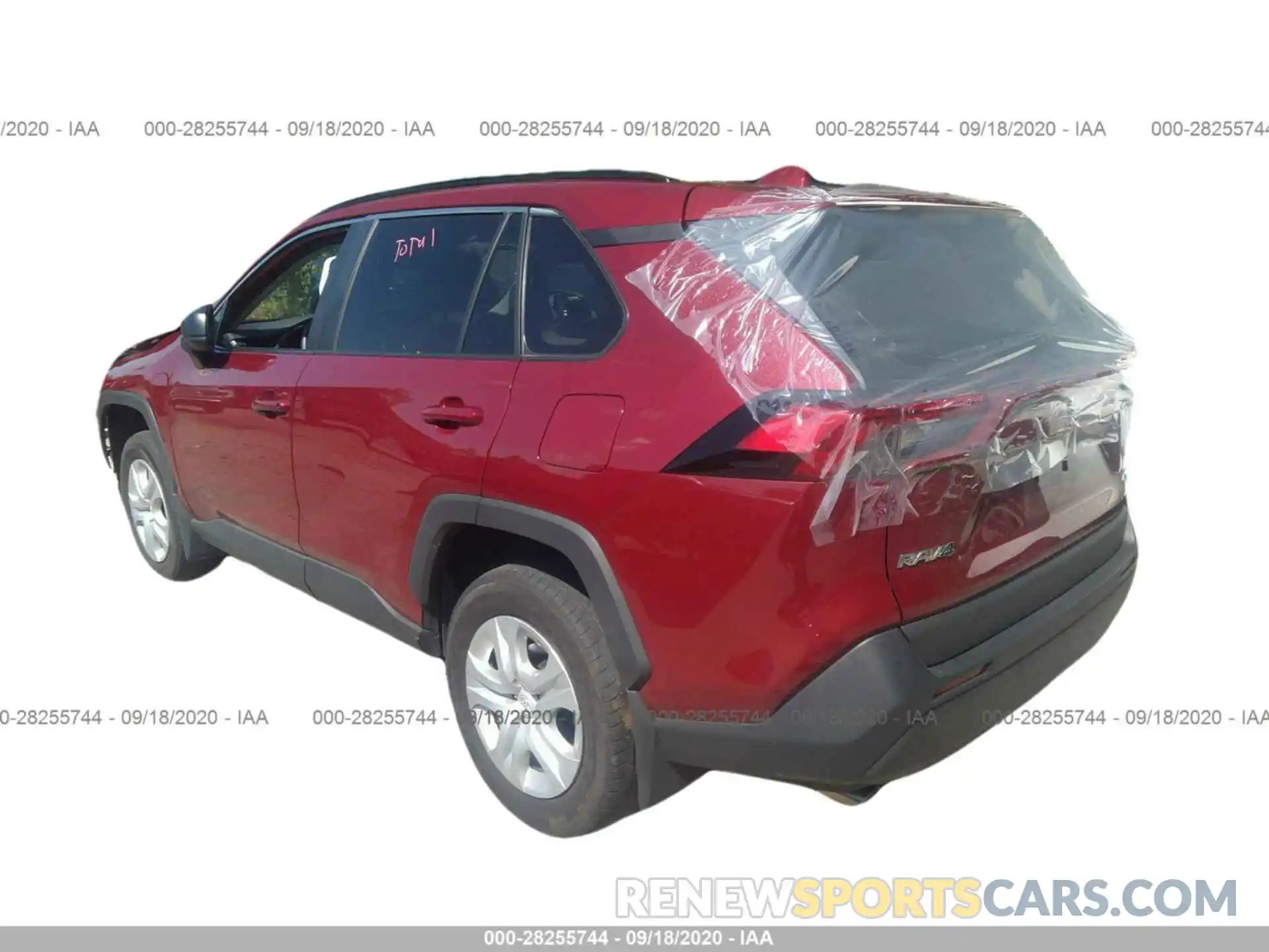 3 Фотография поврежденного автомобиля 2T3F1RFV7KC028473 TOYOTA RAV4 2019