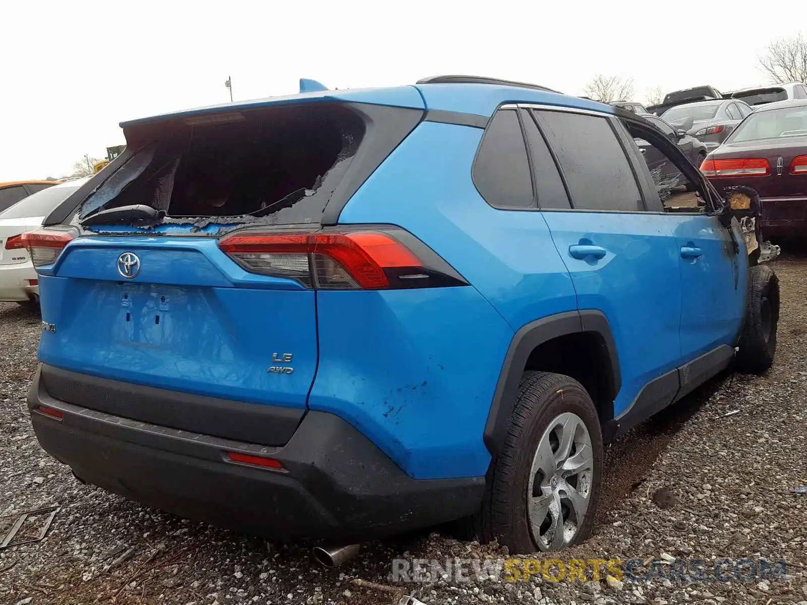 4 Photograph of a damaged car 2T3F1RFV7KC049260 TOYOTA RAV4 2019