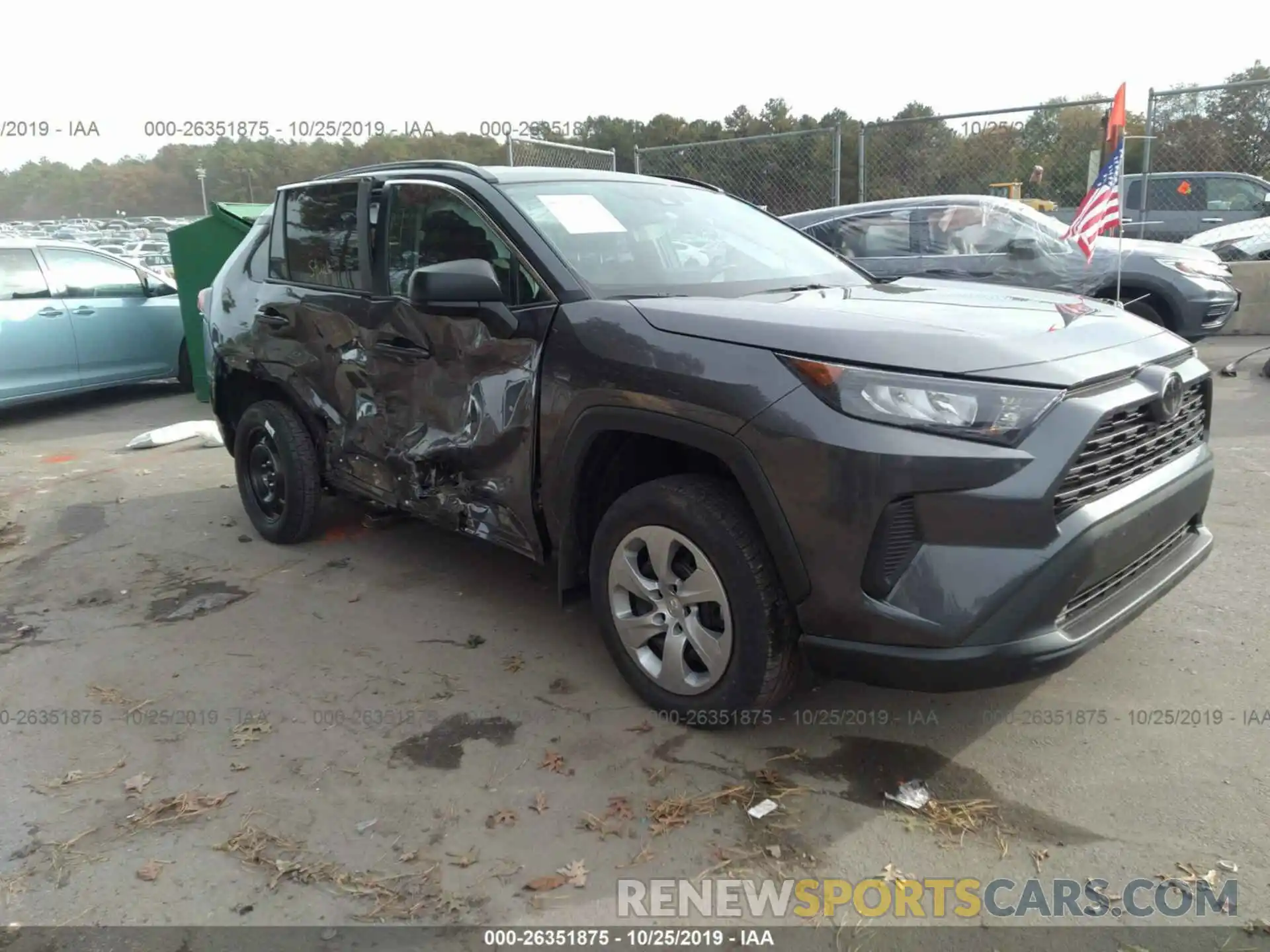 1 Photograph of a damaged car 2T3F1RFV7KC050957 TOYOTA RAV4 2019