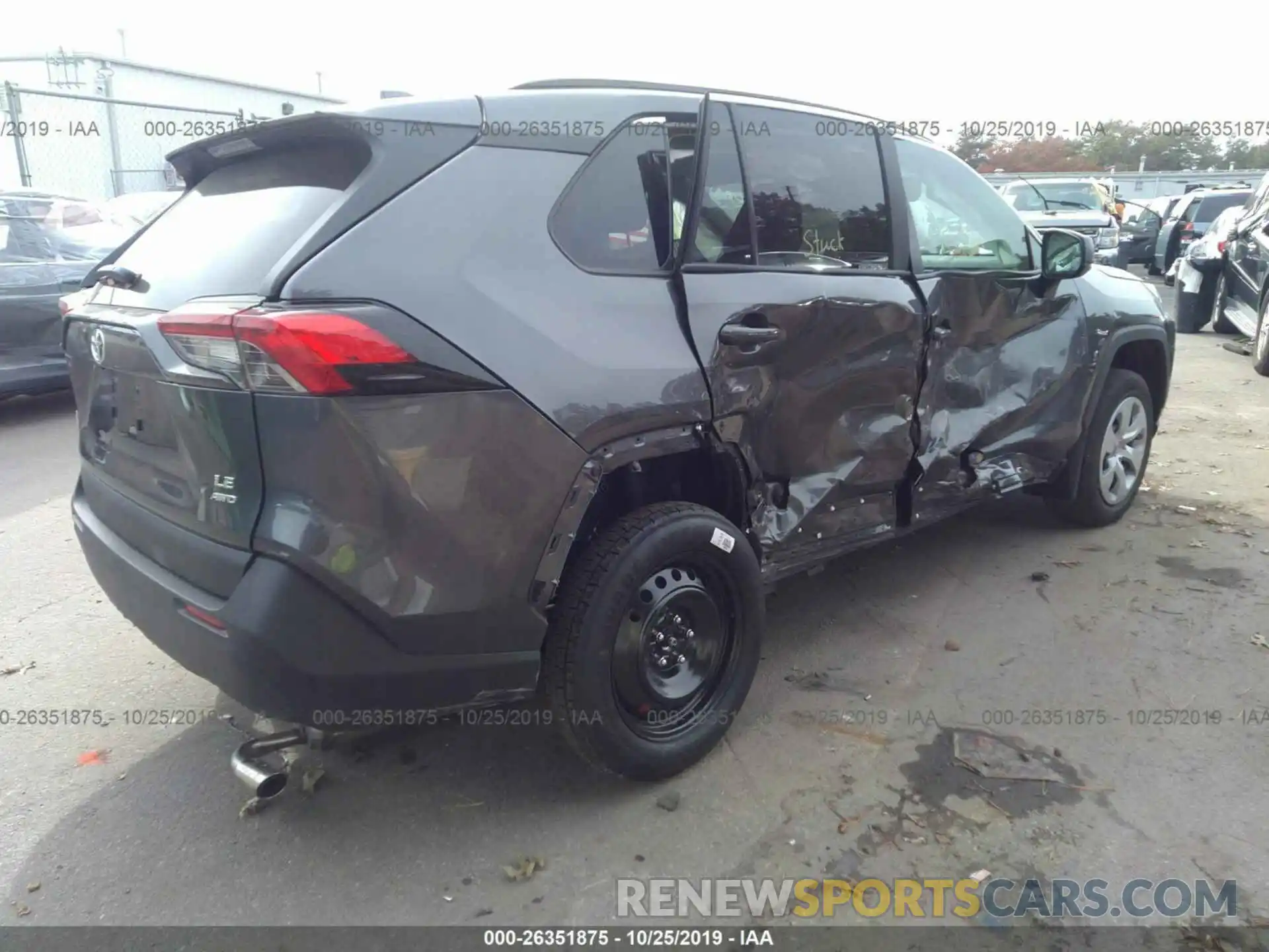 4 Photograph of a damaged car 2T3F1RFV7KC050957 TOYOTA RAV4 2019