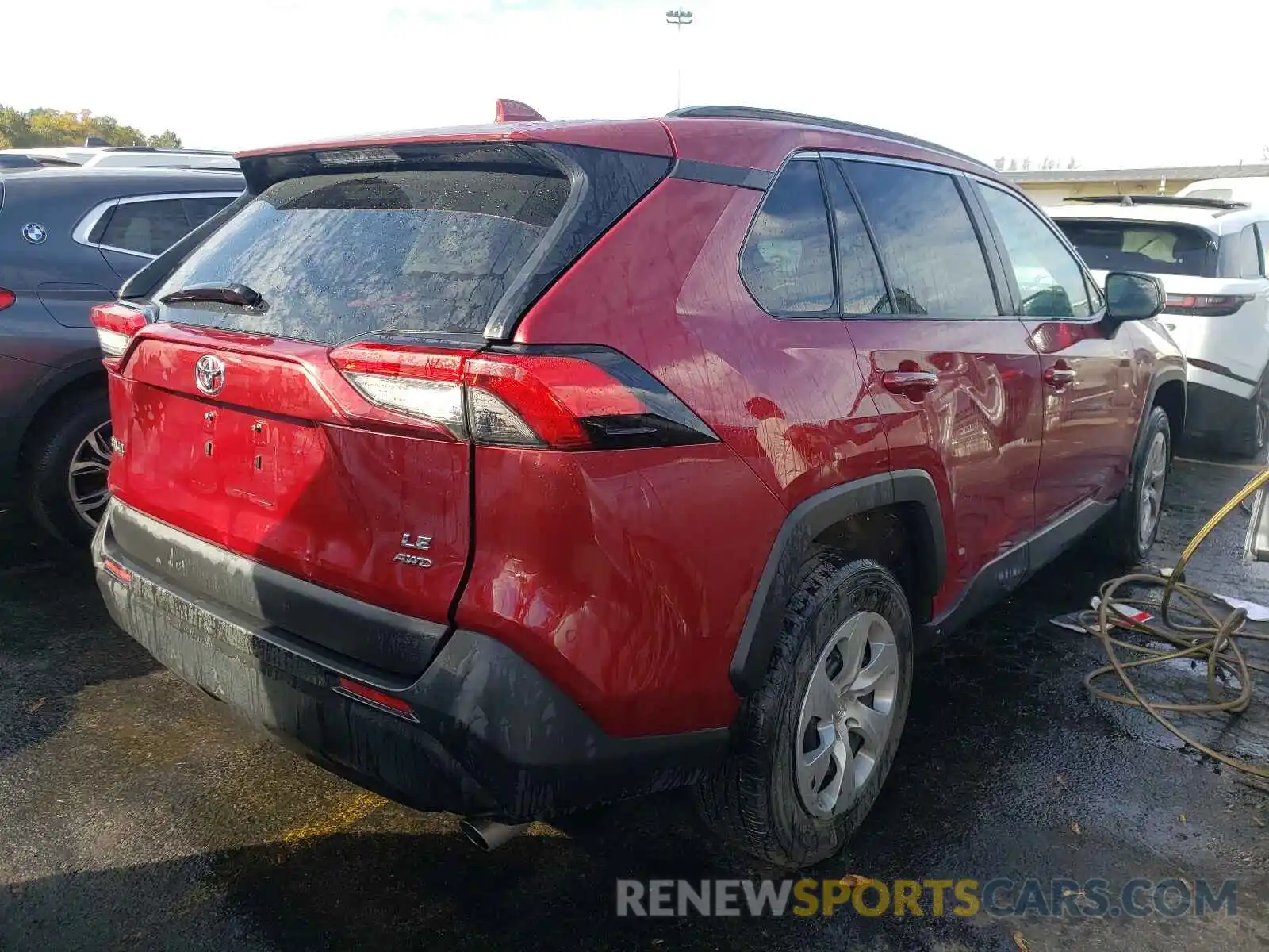 4 Photograph of a damaged car 2T3F1RFV7KC057701 TOYOTA RAV4 2019