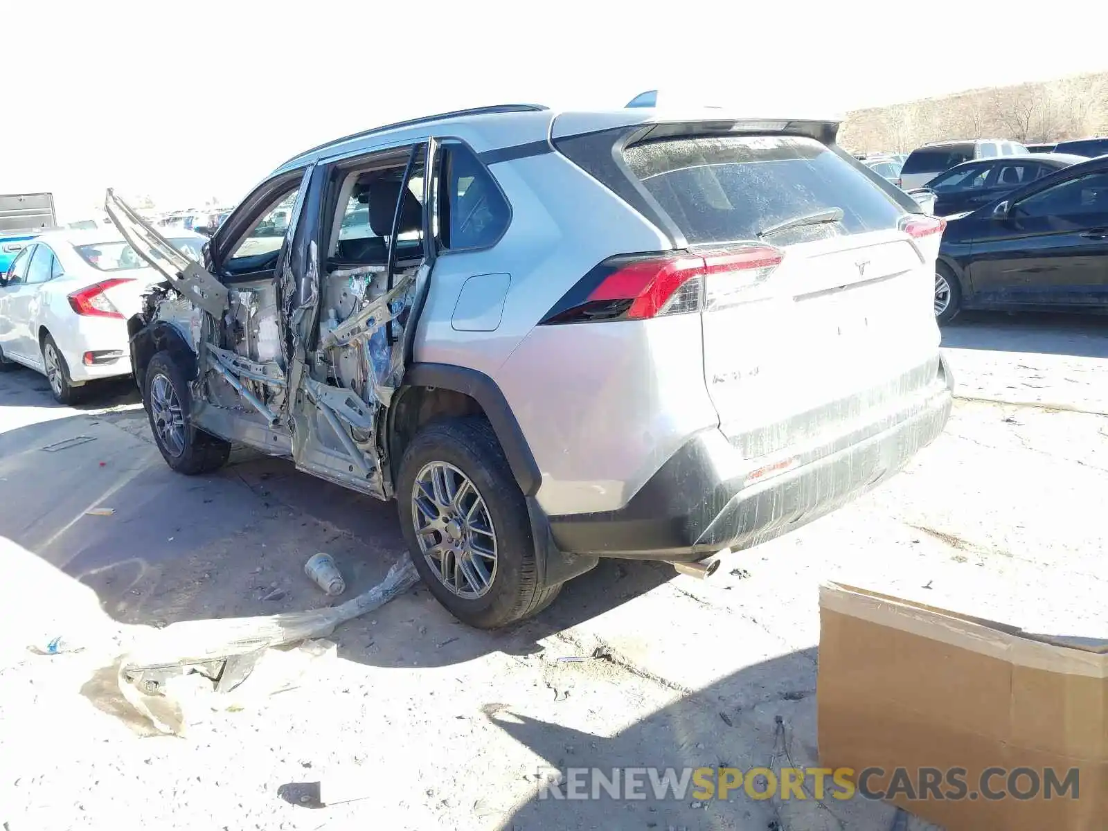 3 Photograph of a damaged car 2T3F1RFV7KW002048 TOYOTA RAV4 2019