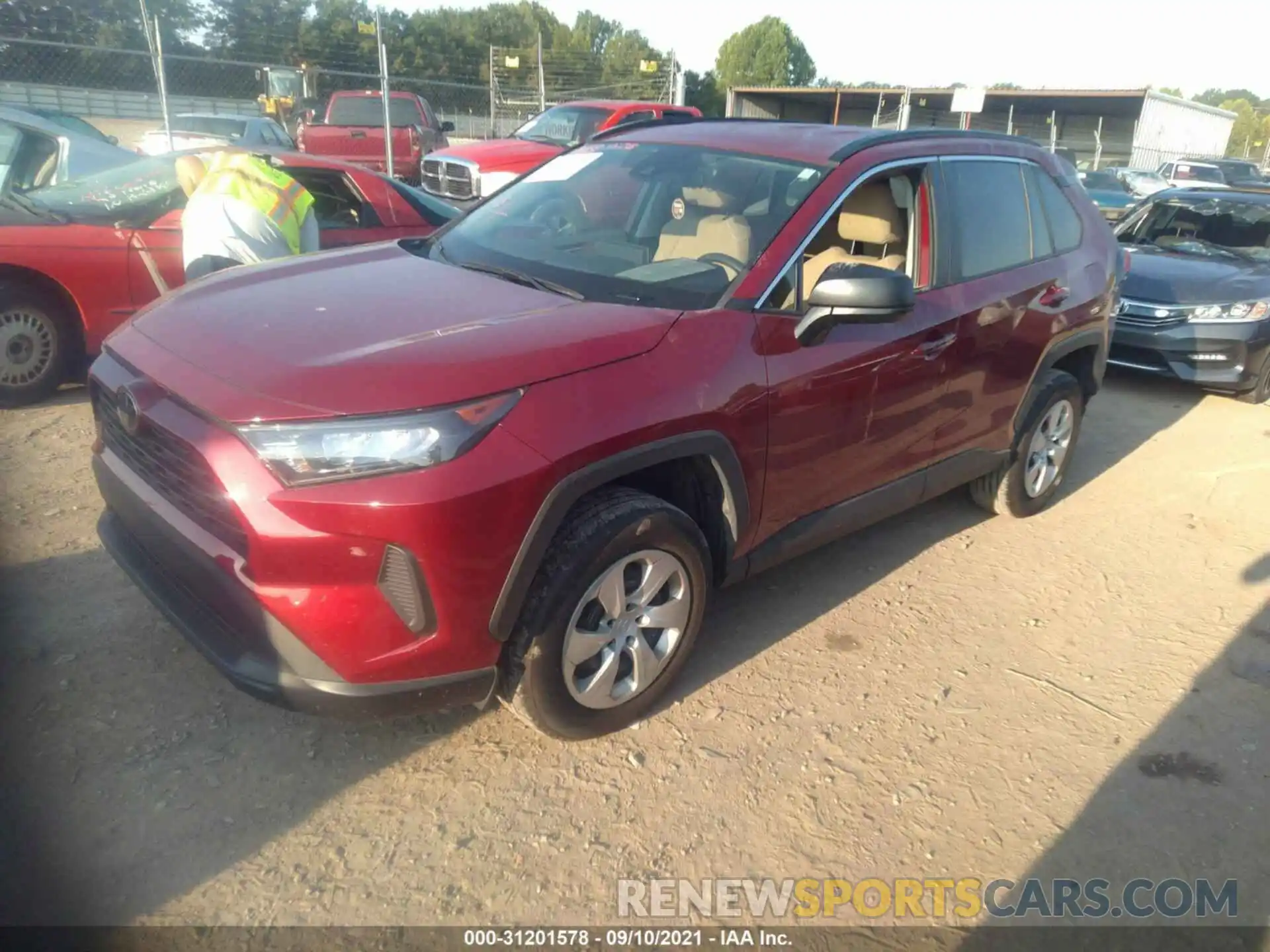 2 Photograph of a damaged car 2T3F1RFV7KW073895 TOYOTA RAV4 2019