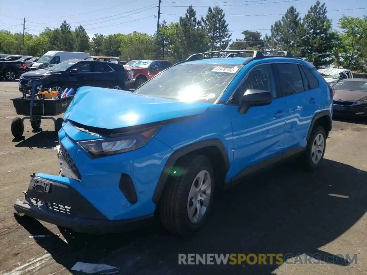 2 Photograph of a damaged car 2T3F1RFV7KW078496 TOYOTA RAV4 2019