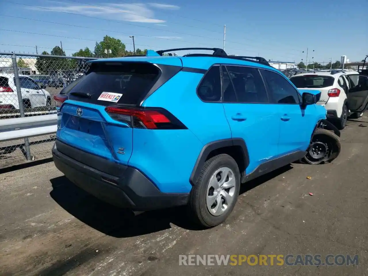 4 Photograph of a damaged car 2T3F1RFV7KW078496 TOYOTA RAV4 2019