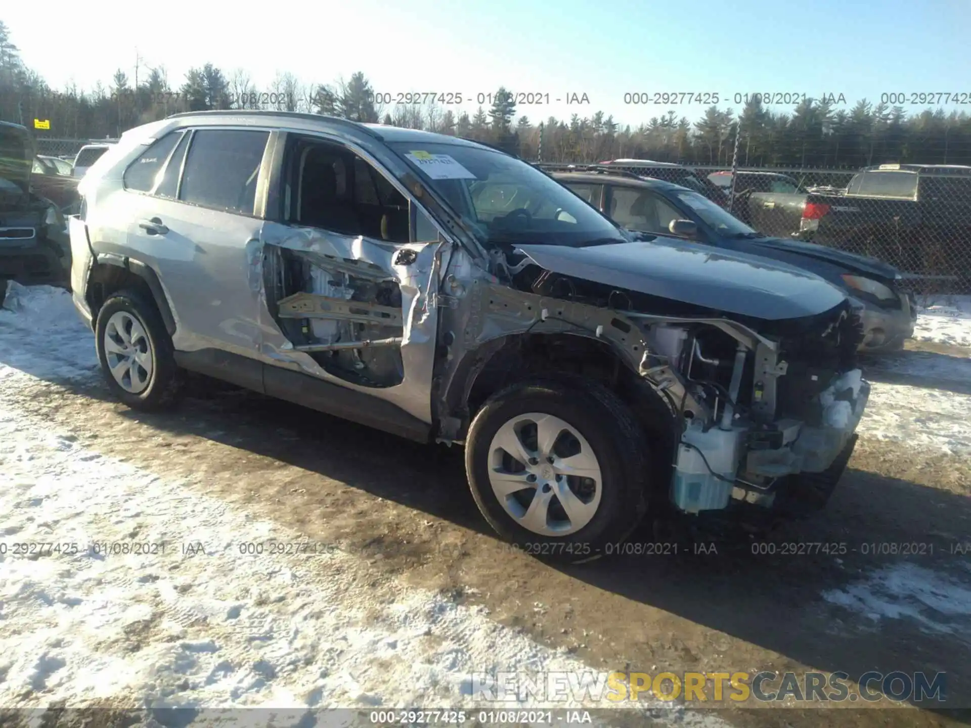 1 Photograph of a damaged car 2T3F1RFV8KC009852 TOYOTA RAV4 2019