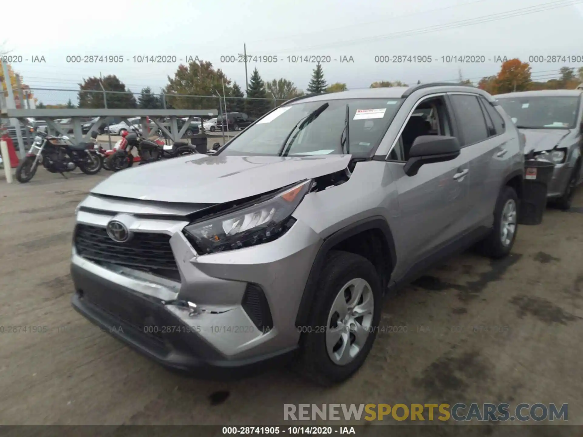 2 Photograph of a damaged car 2T3F1RFV8KC012038 TOYOTA RAV4 2019