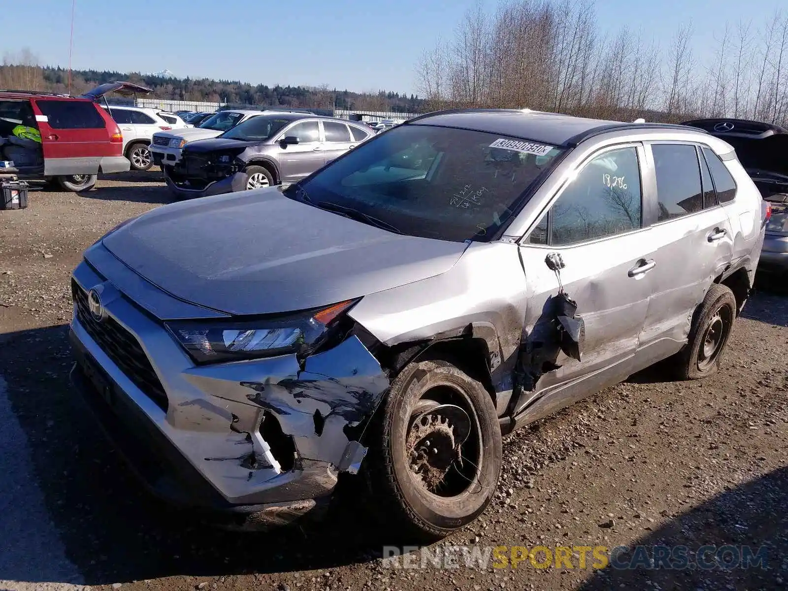 2 Photograph of a damaged car 2T3F1RFV8KC016042 TOYOTA RAV4 2019