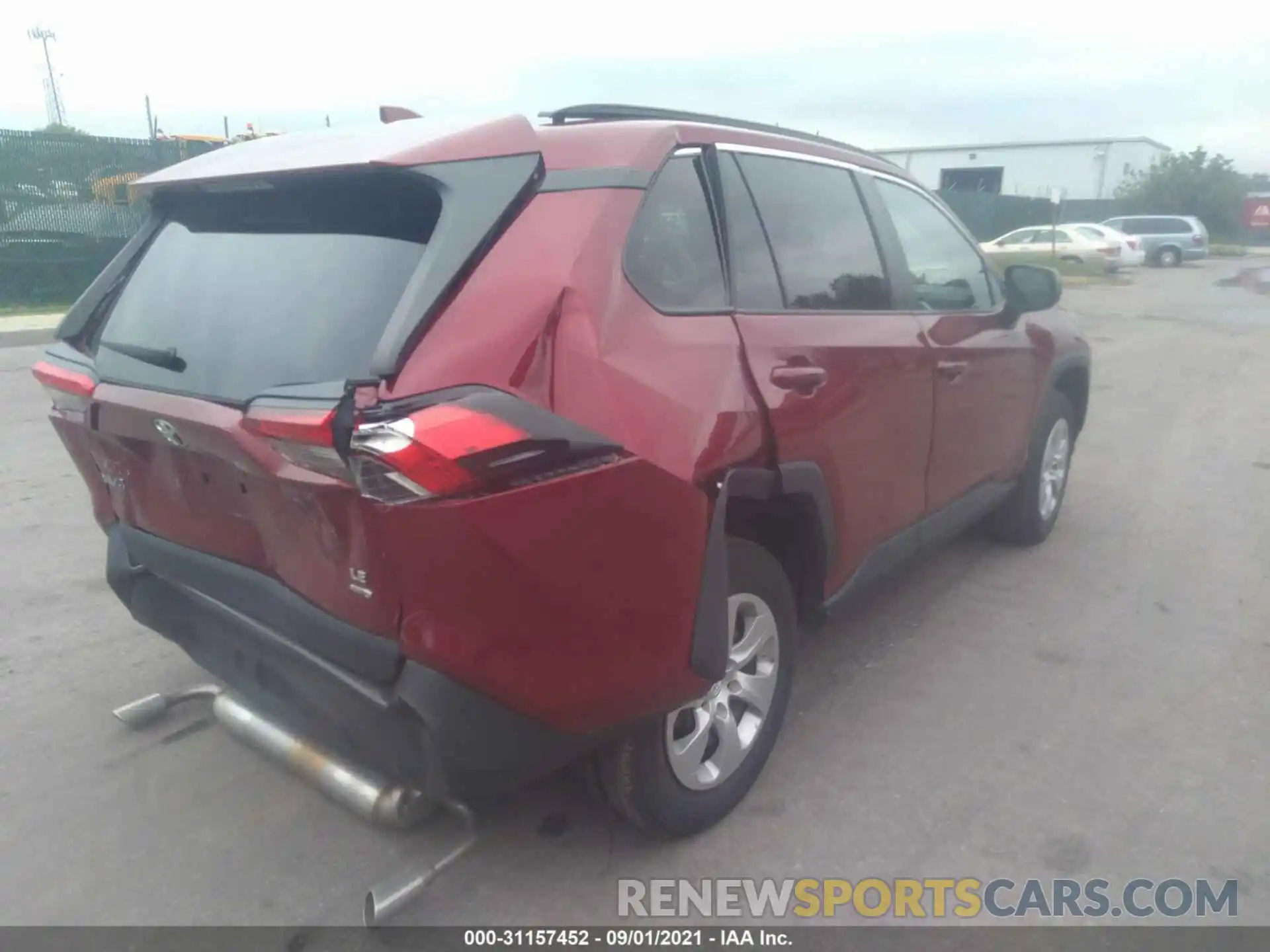 4 Photograph of a damaged car 2T3F1RFV8KC050787 TOYOTA RAV4 2019