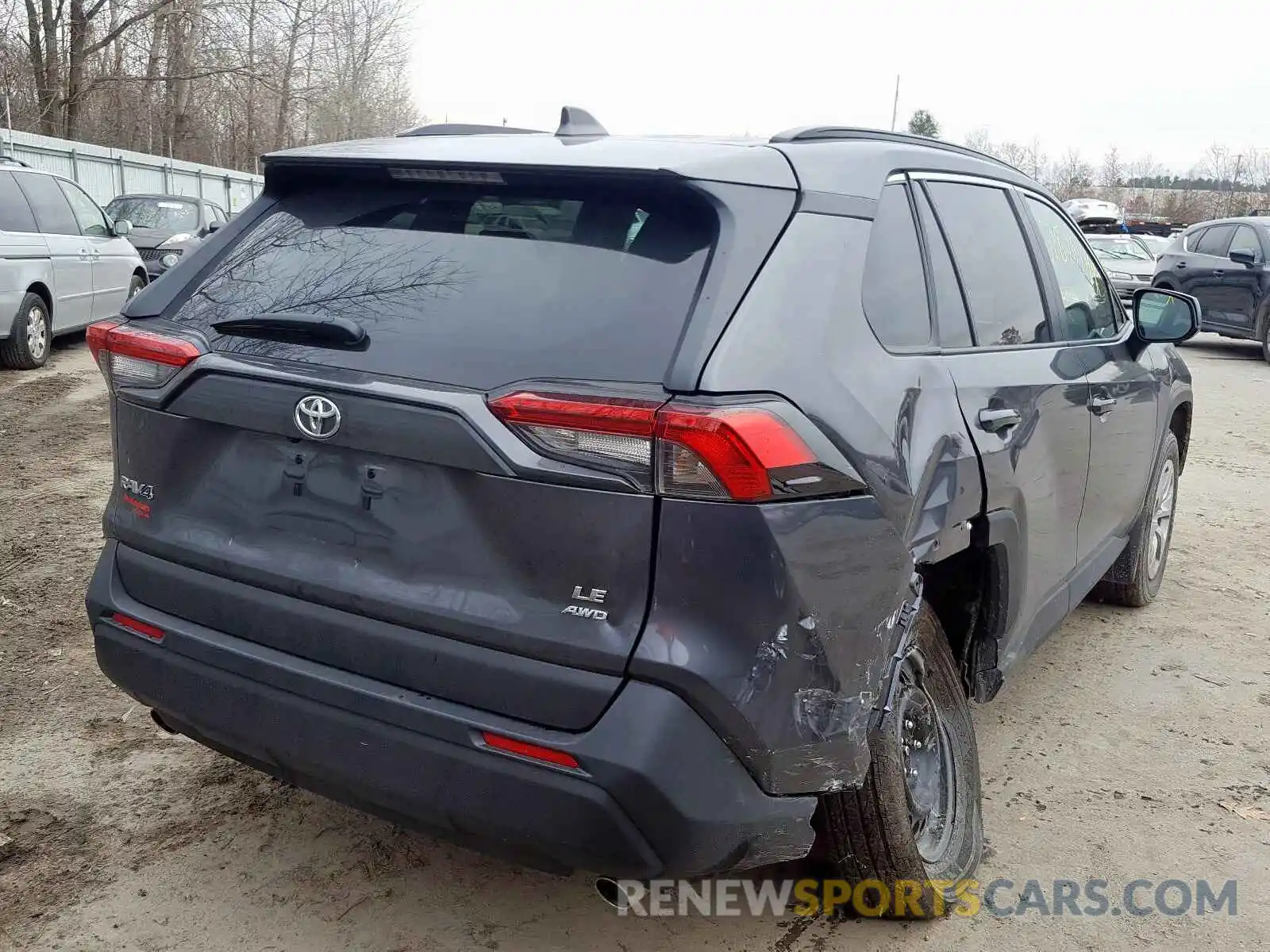 4 Photograph of a damaged car 2T3F1RFV8KC052359 TOYOTA RAV4 2019