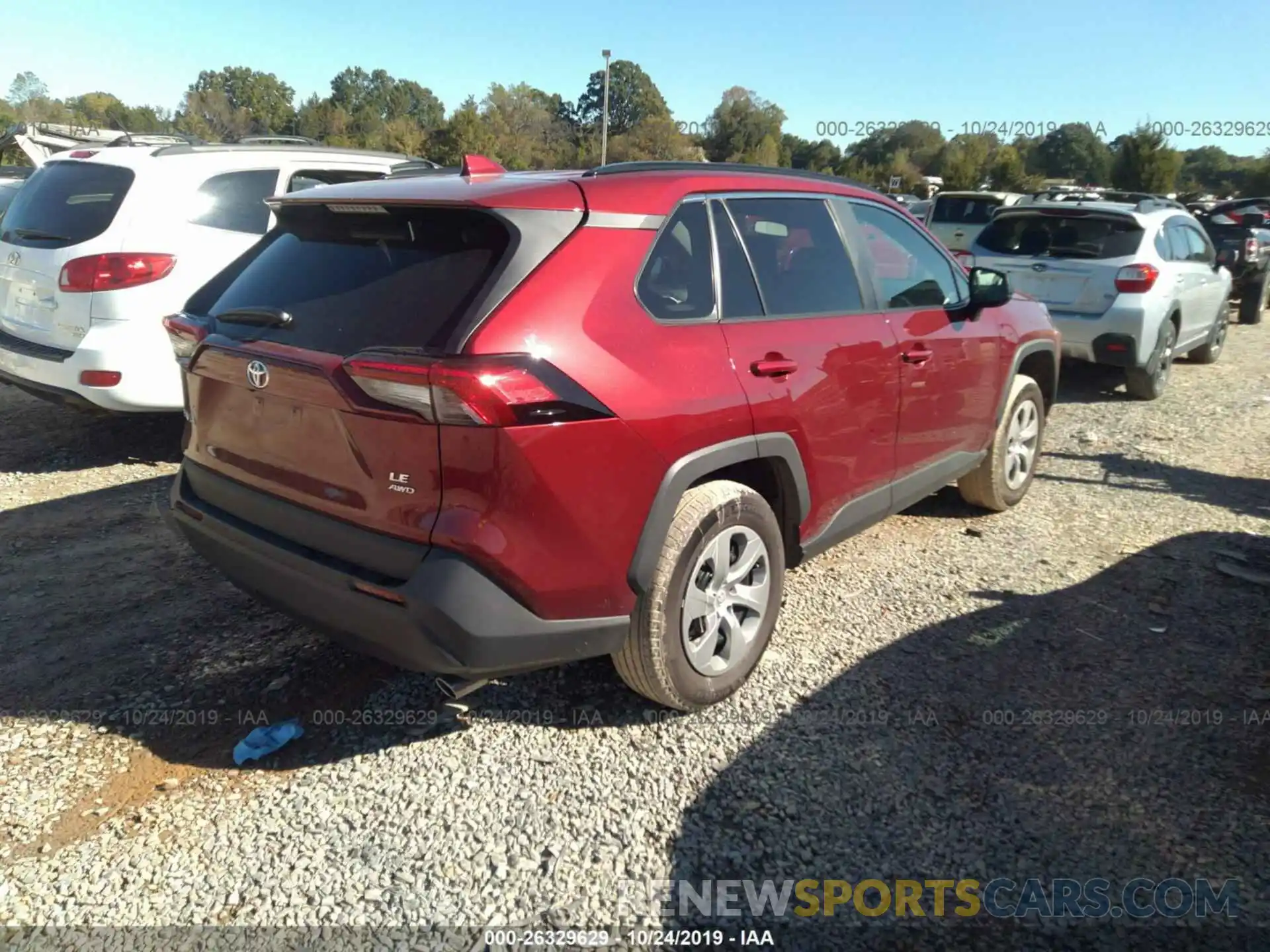 4 Photograph of a damaged car 2T3F1RFV8KW007629 TOYOTA RAV4 2019