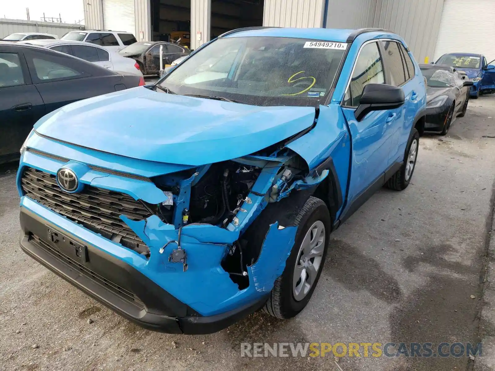 2 Photograph of a damaged car 2T3F1RFV8KW007842 TOYOTA RAV4 2019