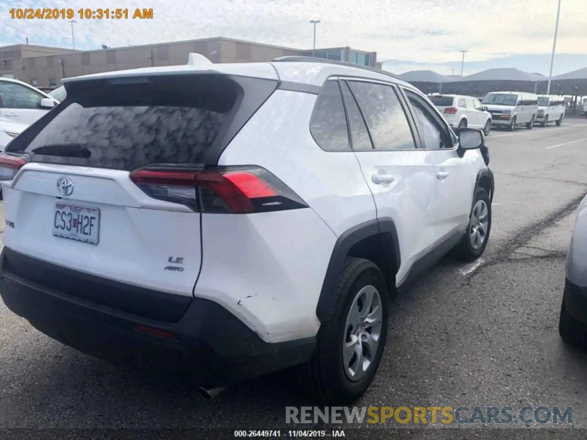 13 Photograph of a damaged car 2T3F1RFV8KW014953 TOYOTA RAV4 2019