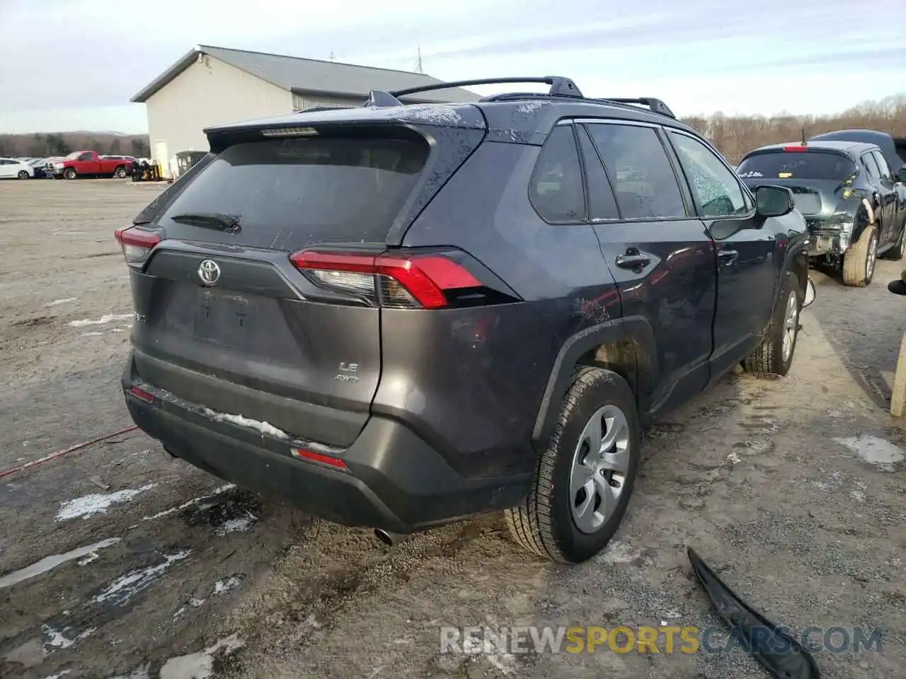 4 Photograph of a damaged car 2T3F1RFV8KW038993 TOYOTA RAV4 2019