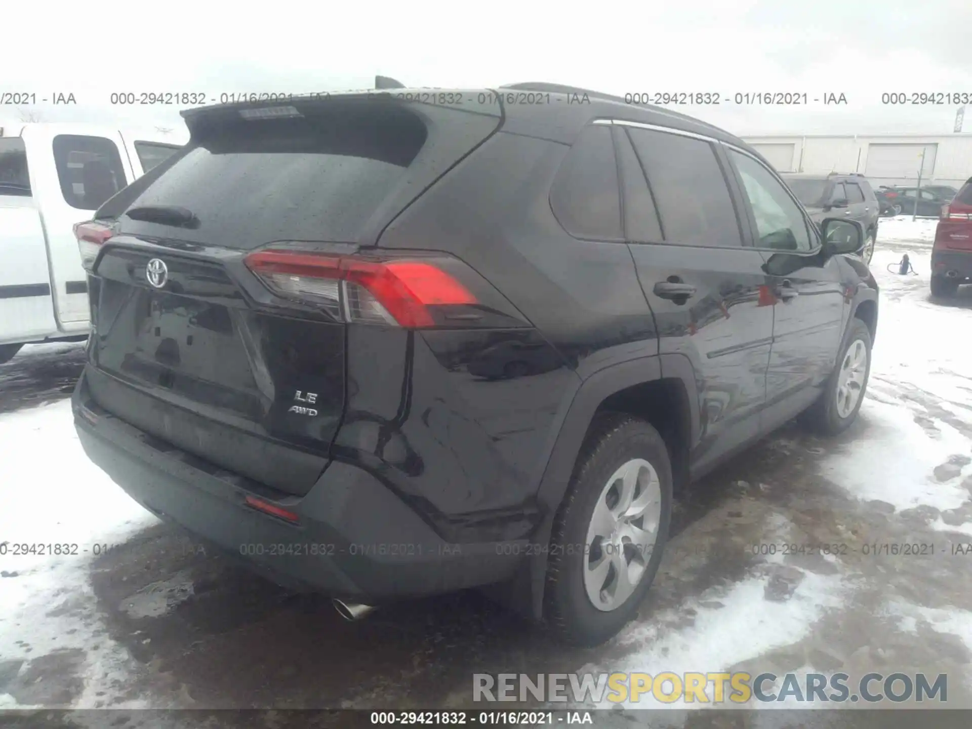 4 Photograph of a damaged car 2T3F1RFV8KW063800 TOYOTA RAV4 2019