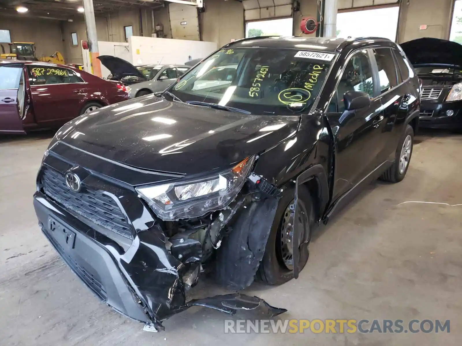 2 Photograph of a damaged car 2T3F1RFV8KW075770 TOYOTA RAV4 2019