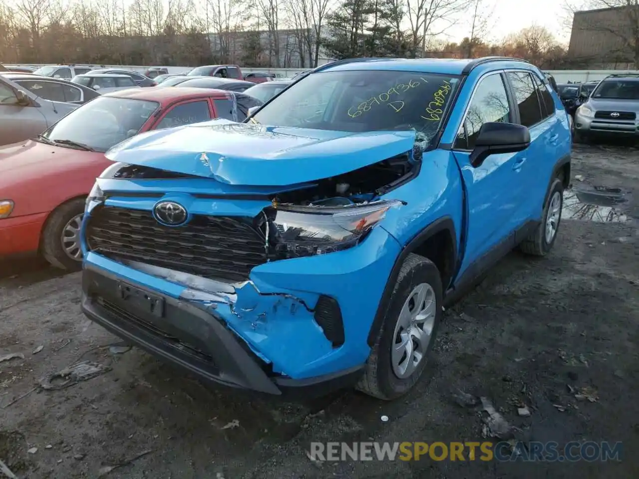 2 Фотография поврежденного автомобиля 2T3F1RFV9KC026272 TOYOTA RAV4 2019