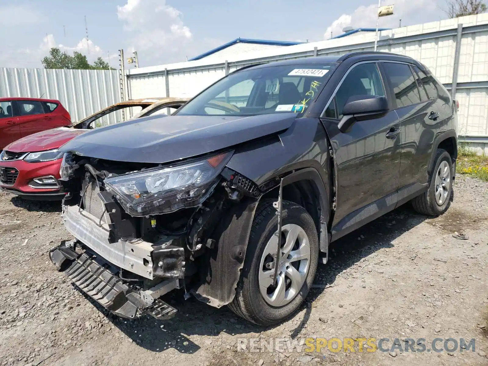 2 Photograph of a damaged car 2T3F1RFV9KC055805 TOYOTA RAV4 2019