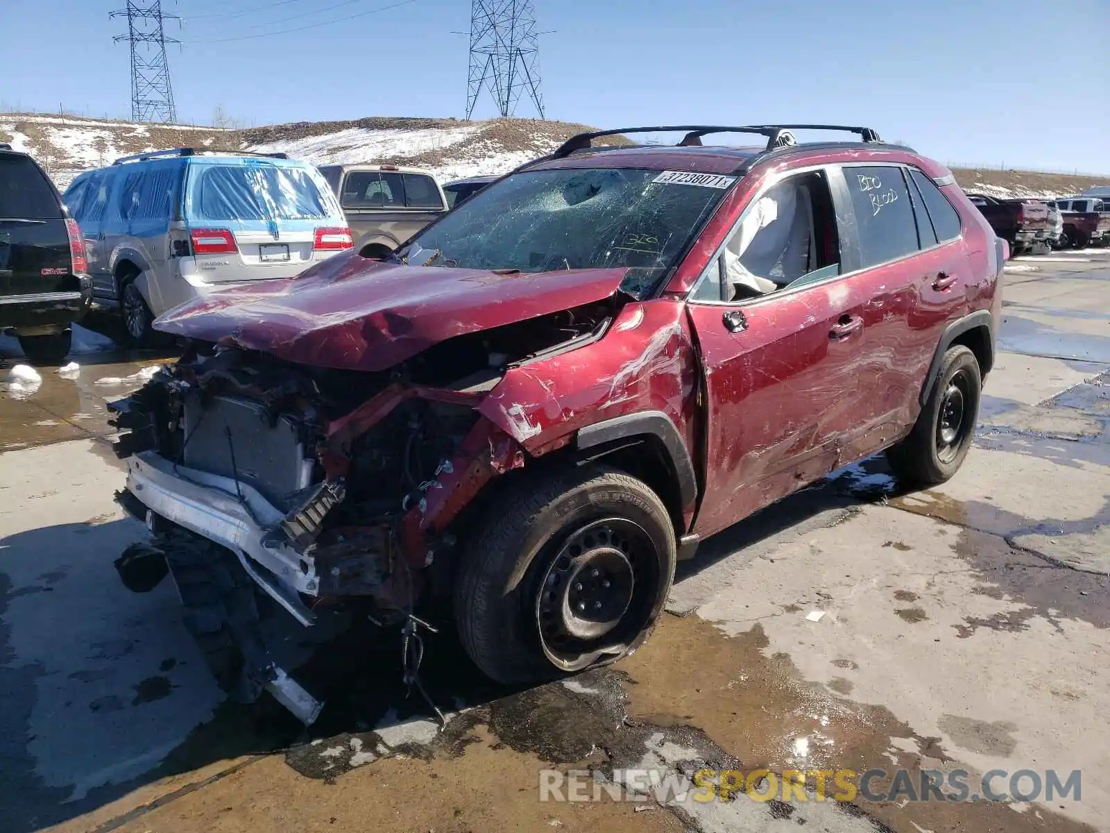 2 Фотография поврежденного автомобиля 2T3F1RFV9KW006425 TOYOTA RAV4 2019