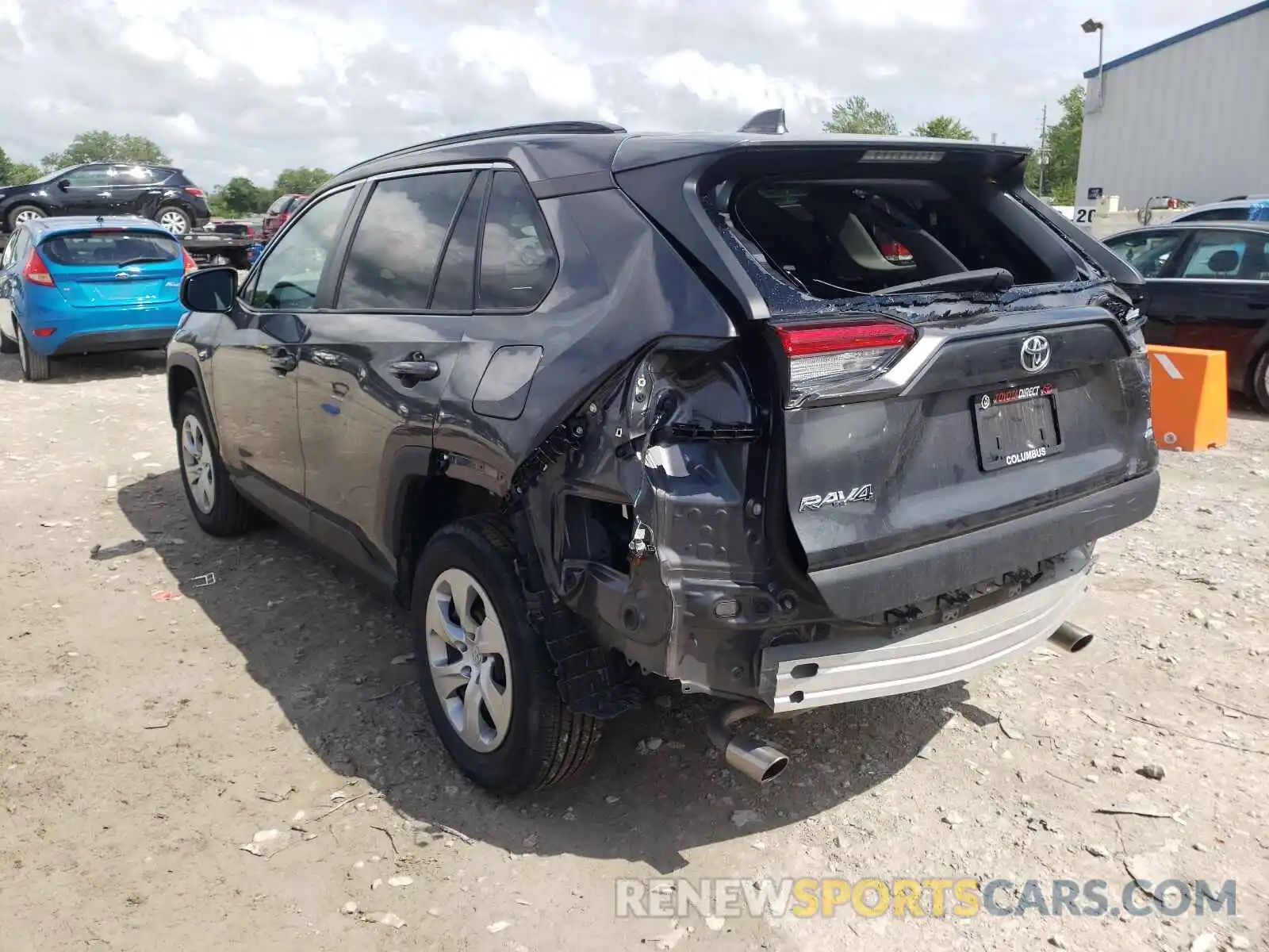 3 Photograph of a damaged car 2T3F1RFV9KW015447 TOYOTA RAV4 2019