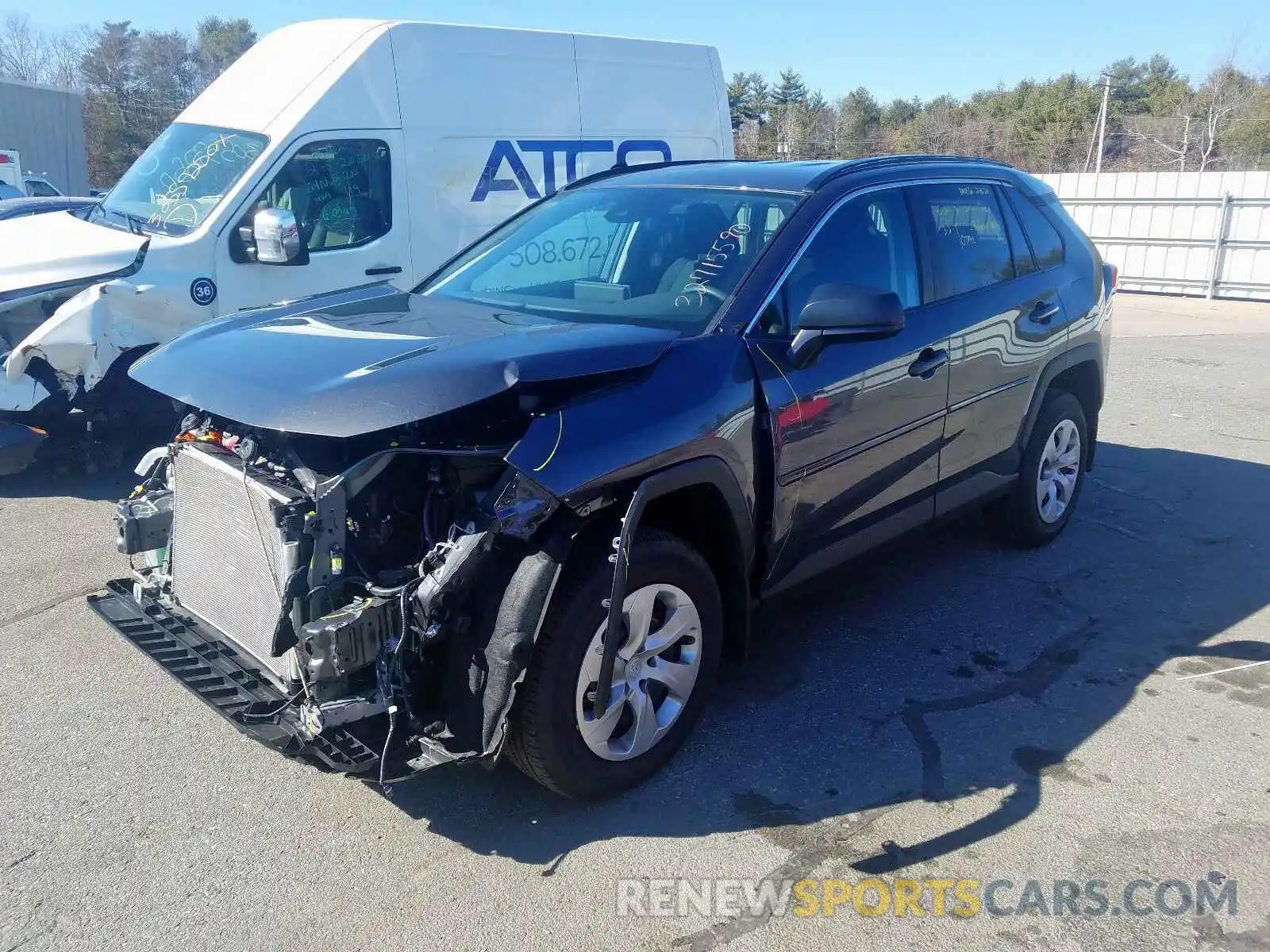 2 Photograph of a damaged car 2T3F1RFV9KW052529 TOYOTA RAV4 2019