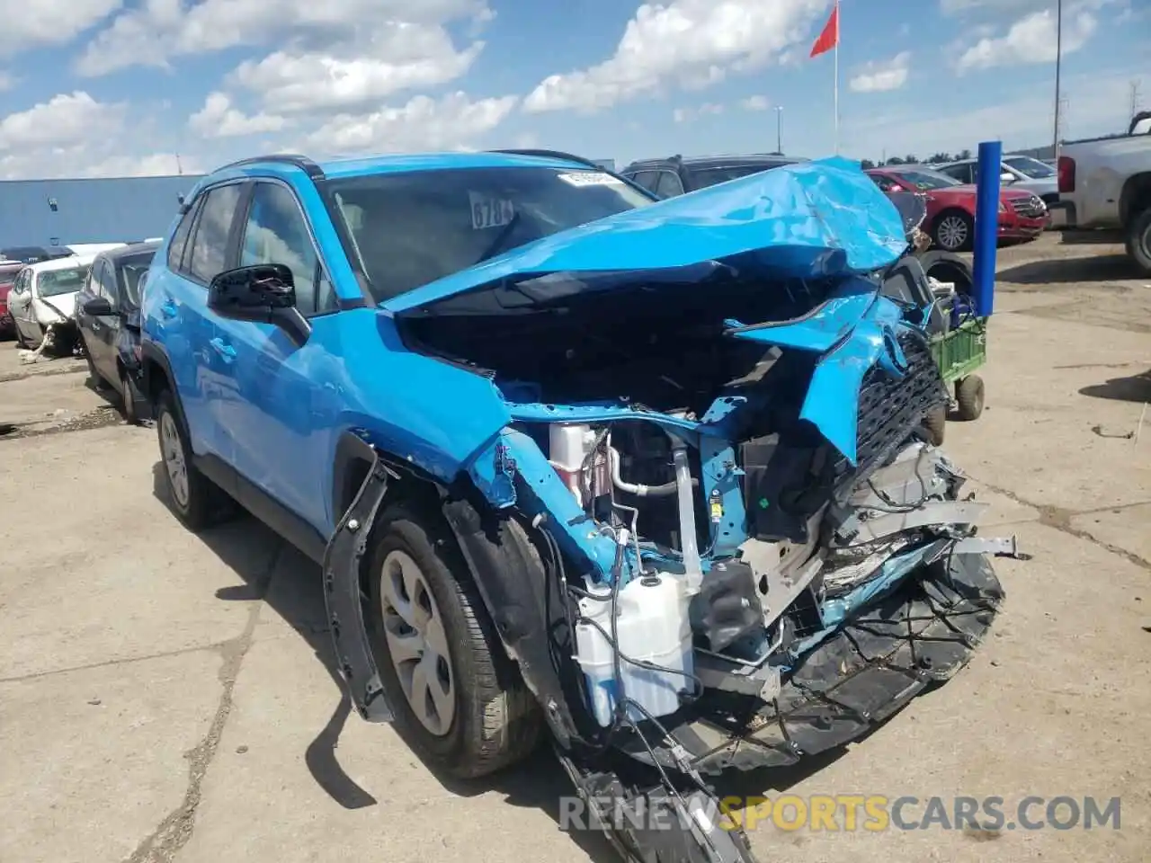 1 Photograph of a damaged car 2T3F1RFV9KW055205 TOYOTA RAV4 2019