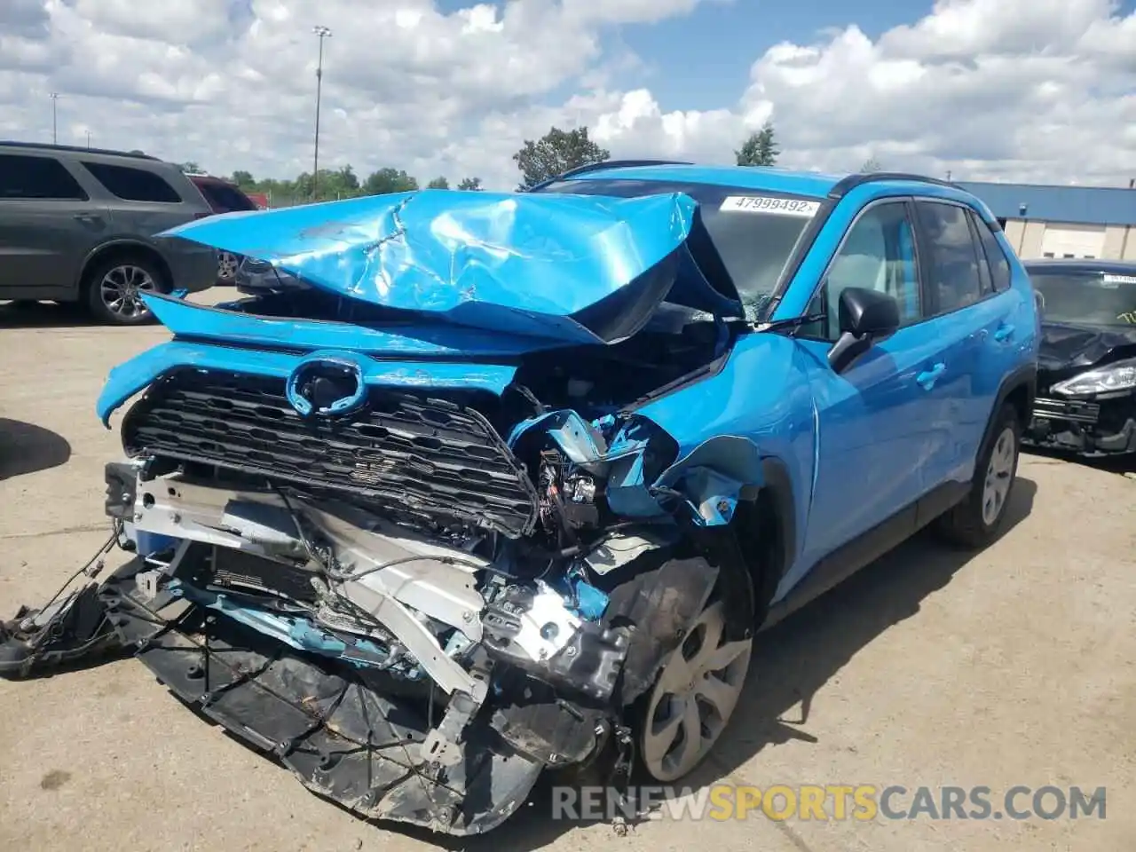 2 Photograph of a damaged car 2T3F1RFV9KW055205 TOYOTA RAV4 2019