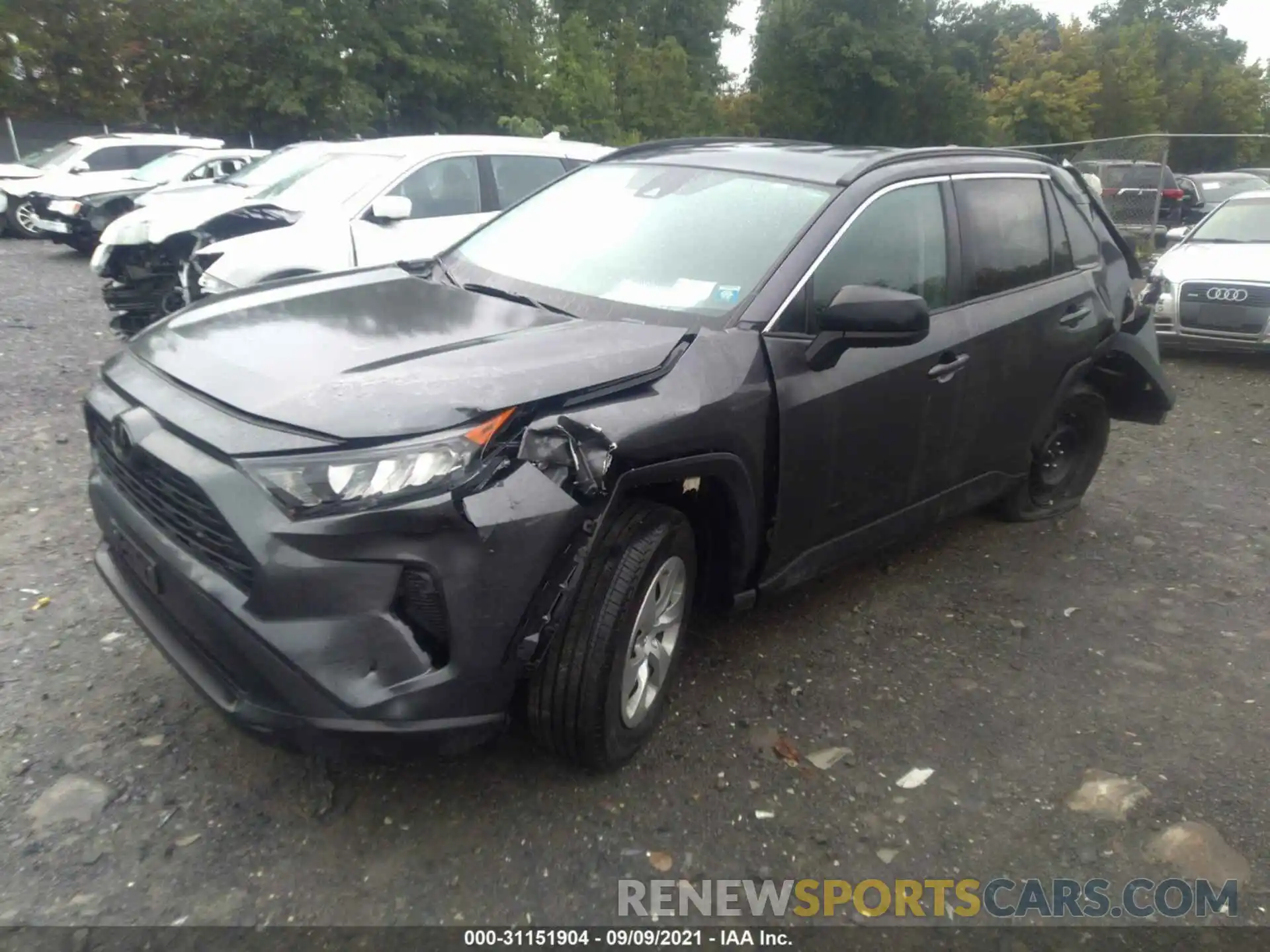 2 Фотография поврежденного автомобиля 2T3F1RFVXKC018374 TOYOTA RAV4 2019