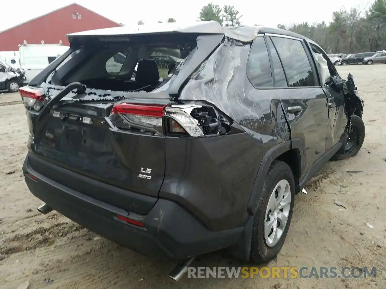 4 Photograph of a damaged car 2T3F1RFVXKC024241 TOYOTA RAV4 2019