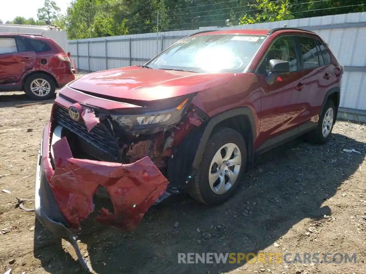 2 Photograph of a damaged car 2T3F1RFVXKC038317 TOYOTA RAV4 2019