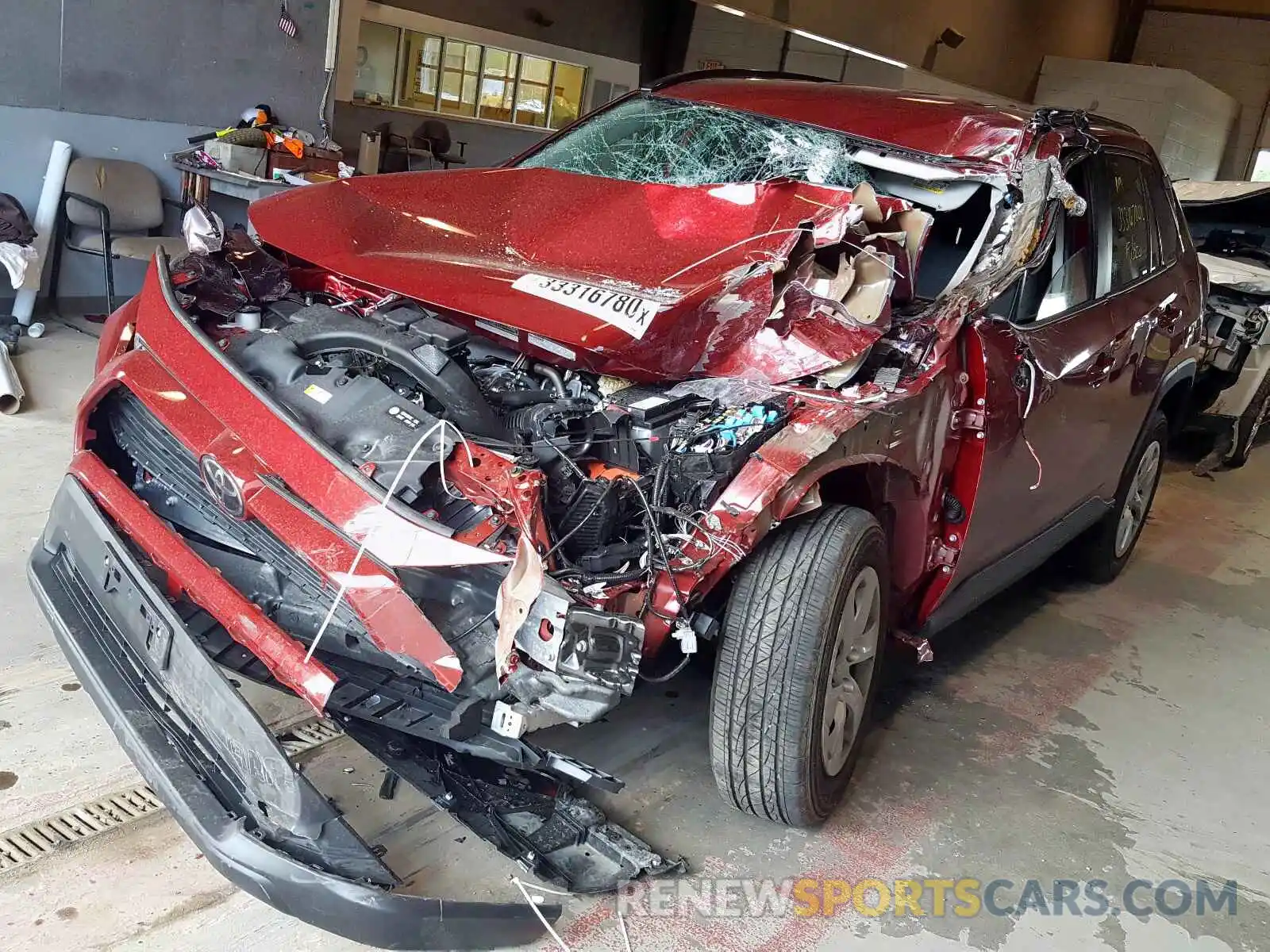 2 Фотография поврежденного автомобиля 2T3F1RFVXKC046840 TOYOTA RAV4 2019