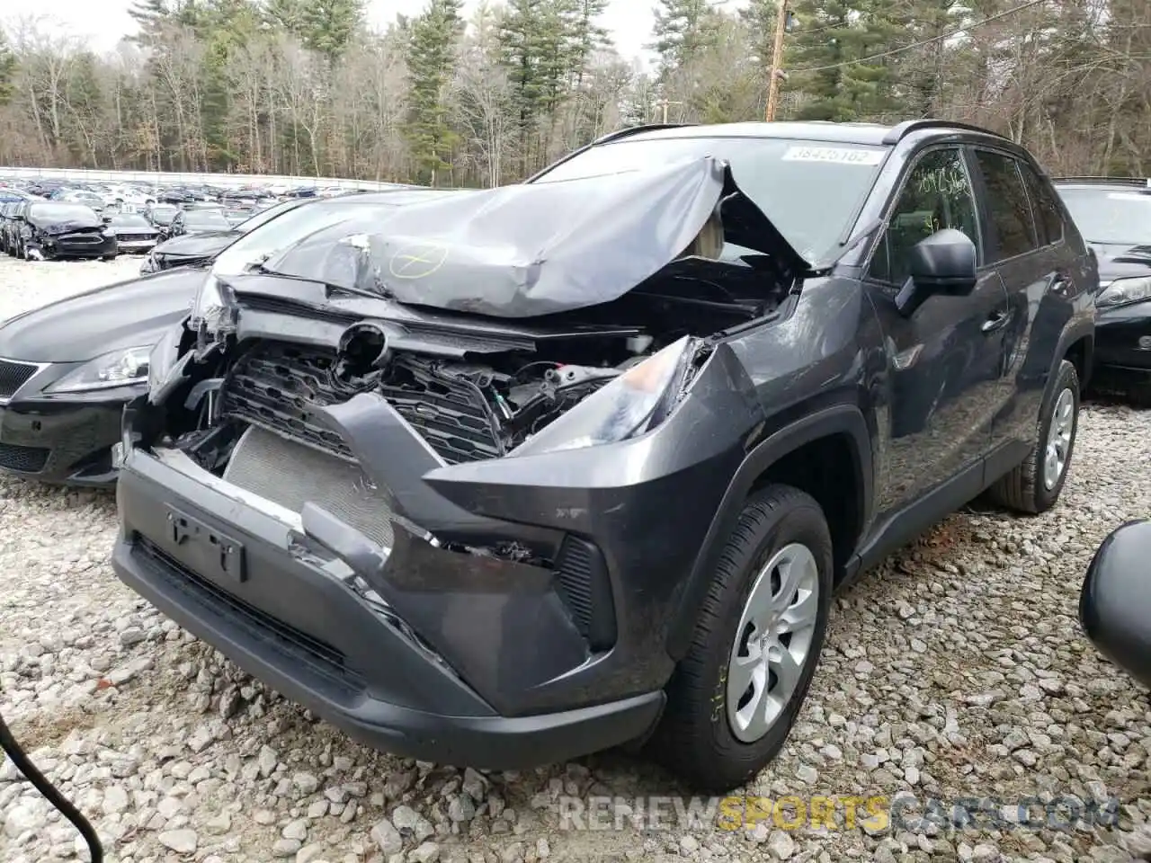 2 Фотография поврежденного автомобиля 2T3F1RFVXKC053299 TOYOTA RAV4 2019